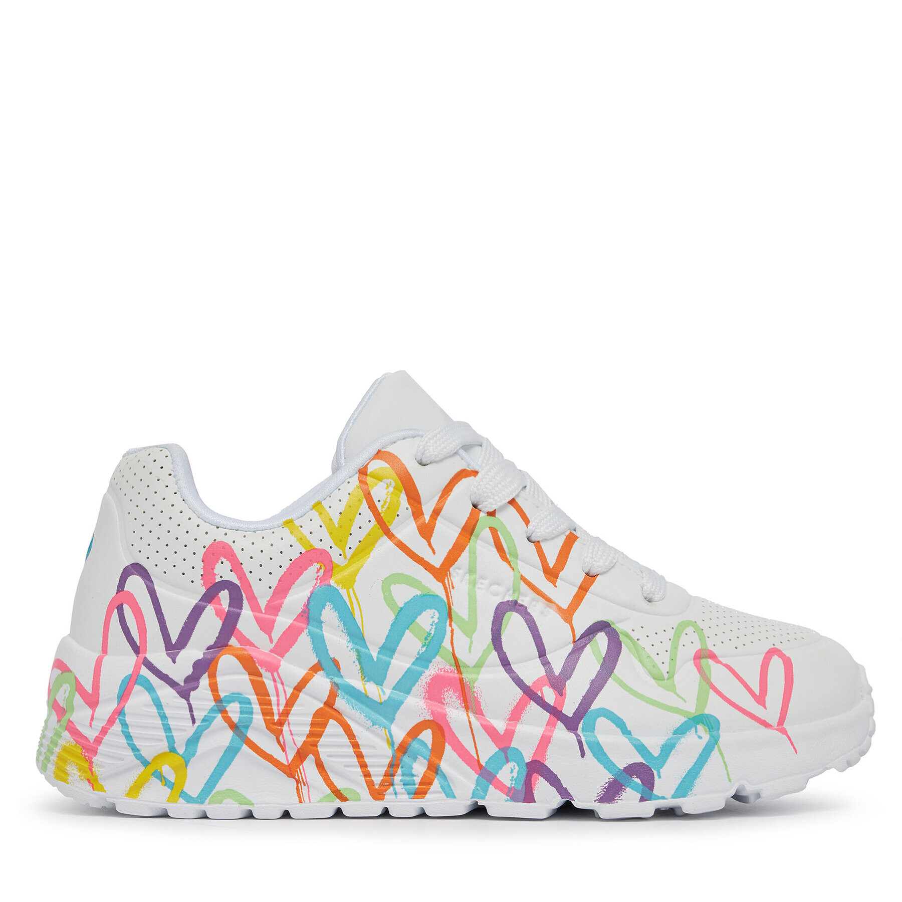 Skechers Сникърси Uno Lite Spread The Love 314064L/WML Бял - Pepit.bg