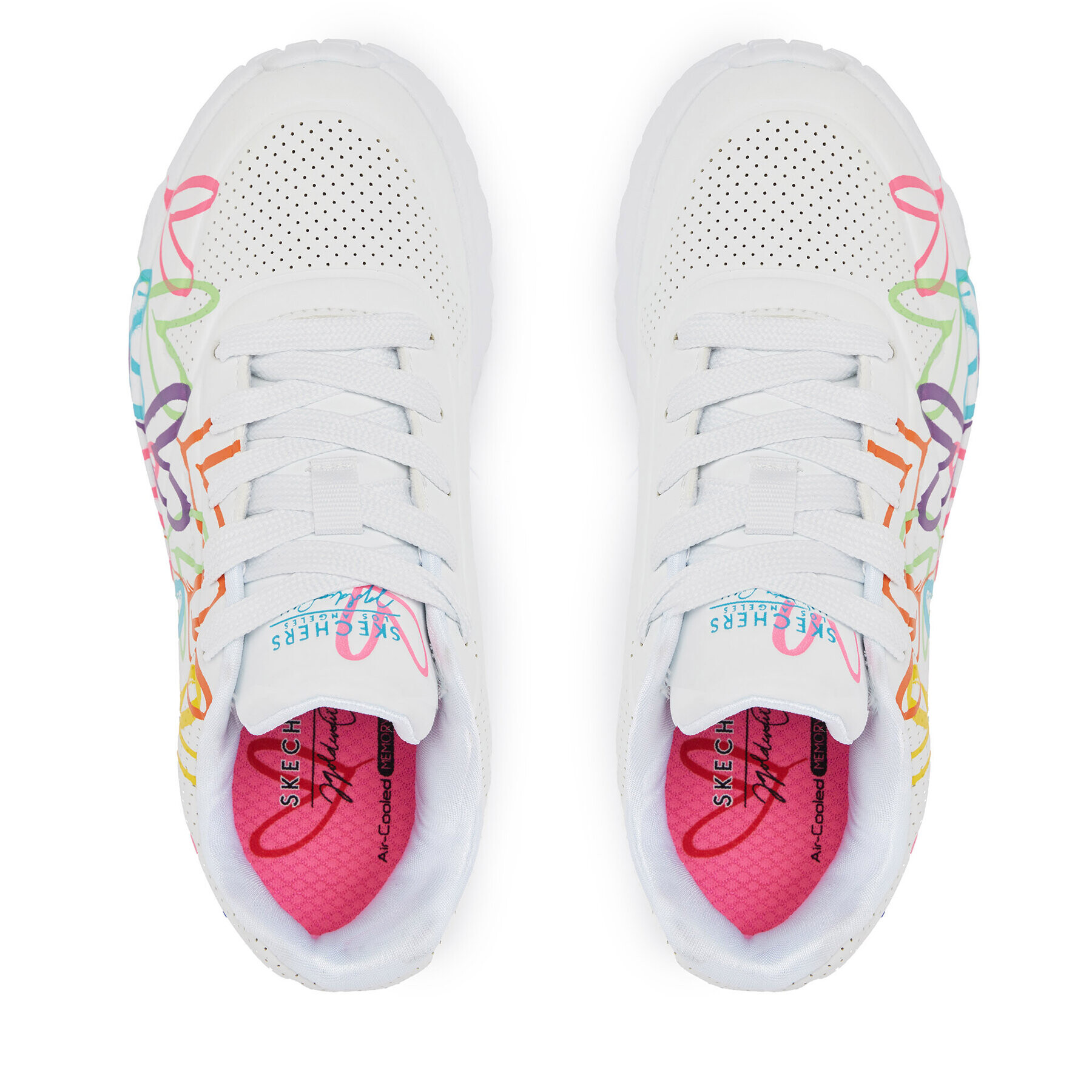 Skechers Сникърси Uno Lite Spread The Love 314064L/WML Бял - Pepit.bg