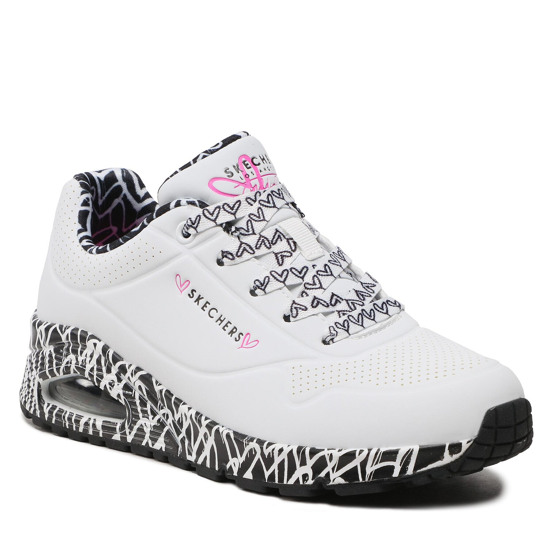 Skechers Сникърси Uno-Loving Love Бял - Pepit.bg