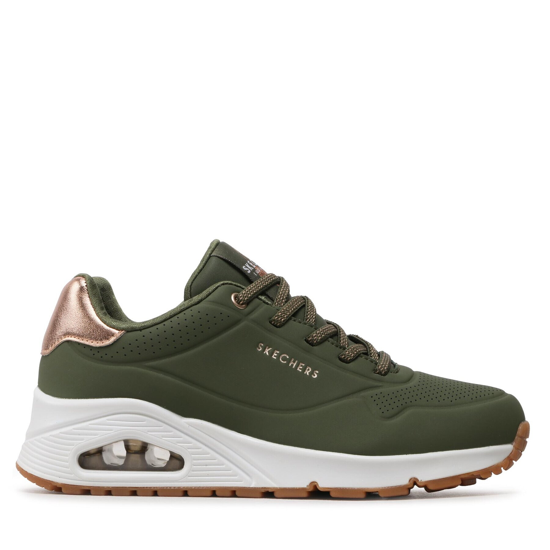 Skechers Сникърси Uno Shimmer Away 155196/OLV Каки - Pepit.bg