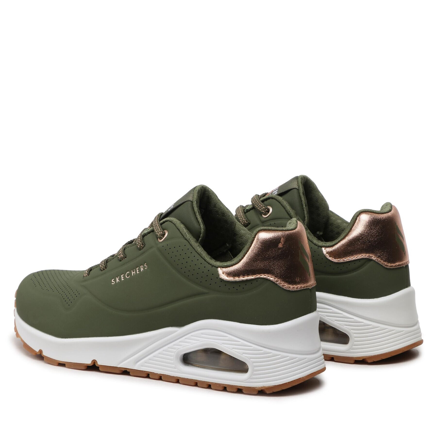 Skechers Сникърси Uno Shimmer Away 155196/OLV Каки - Pepit.bg