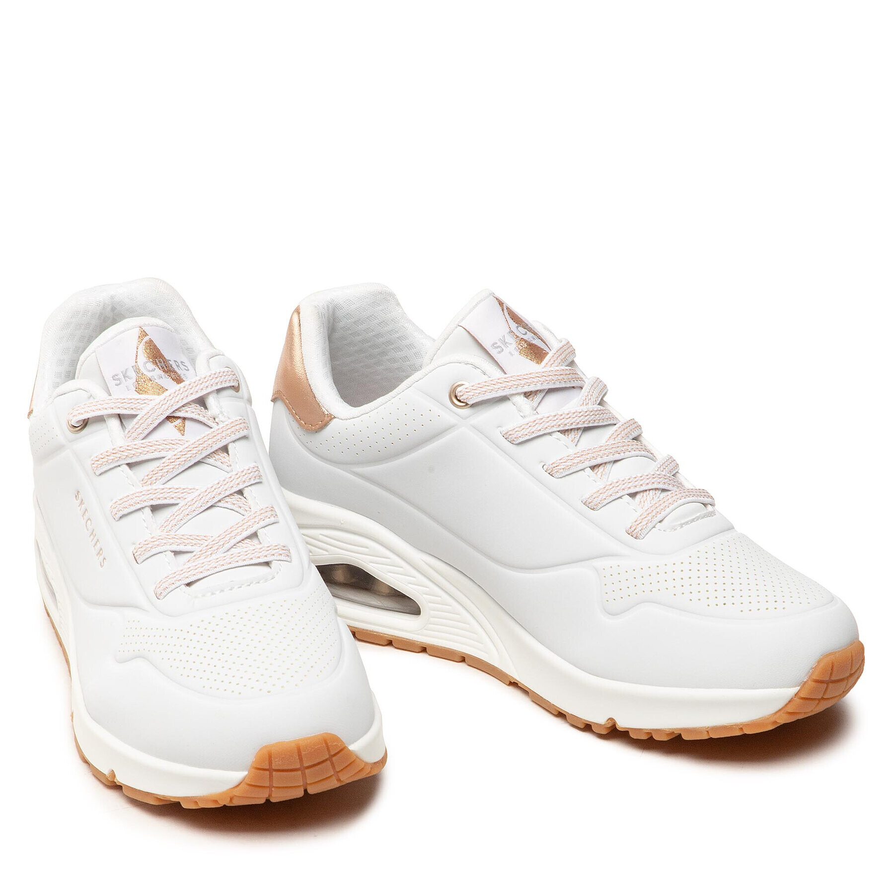 Skechers Сникърси Uno Shimmer Away 155196/WHT Бял - Pepit.bg