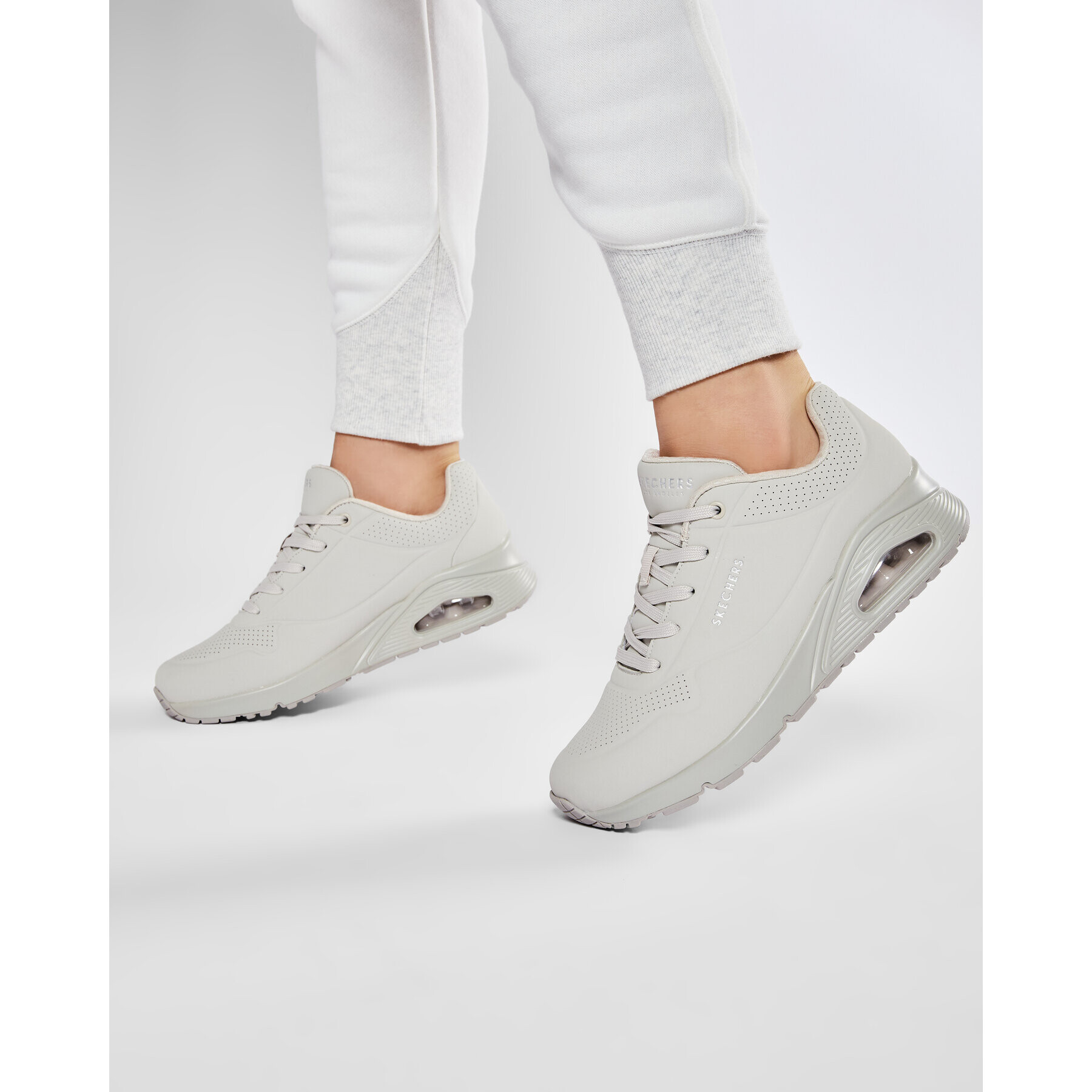 Skechers Сникърси Uno Stand On Air 3690/OFWT Екрю - Pepit.bg
