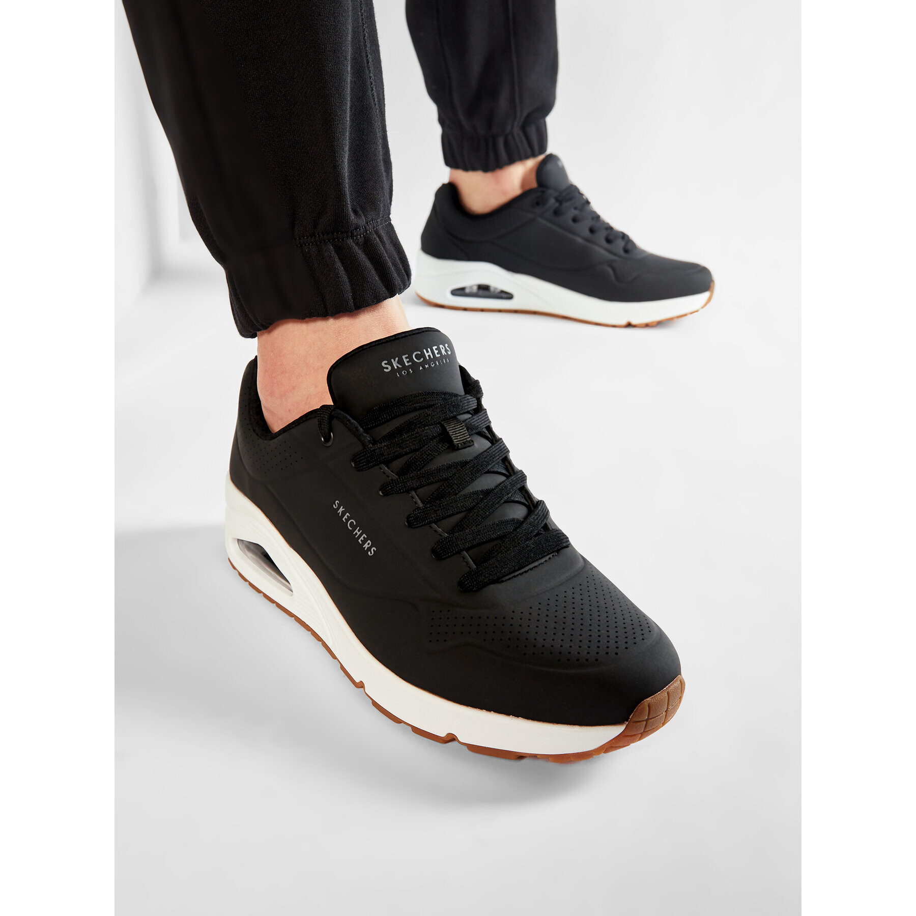 Skechers Сникърси Uno Stand On Air 52458/BLK Черен - Pepit.bg