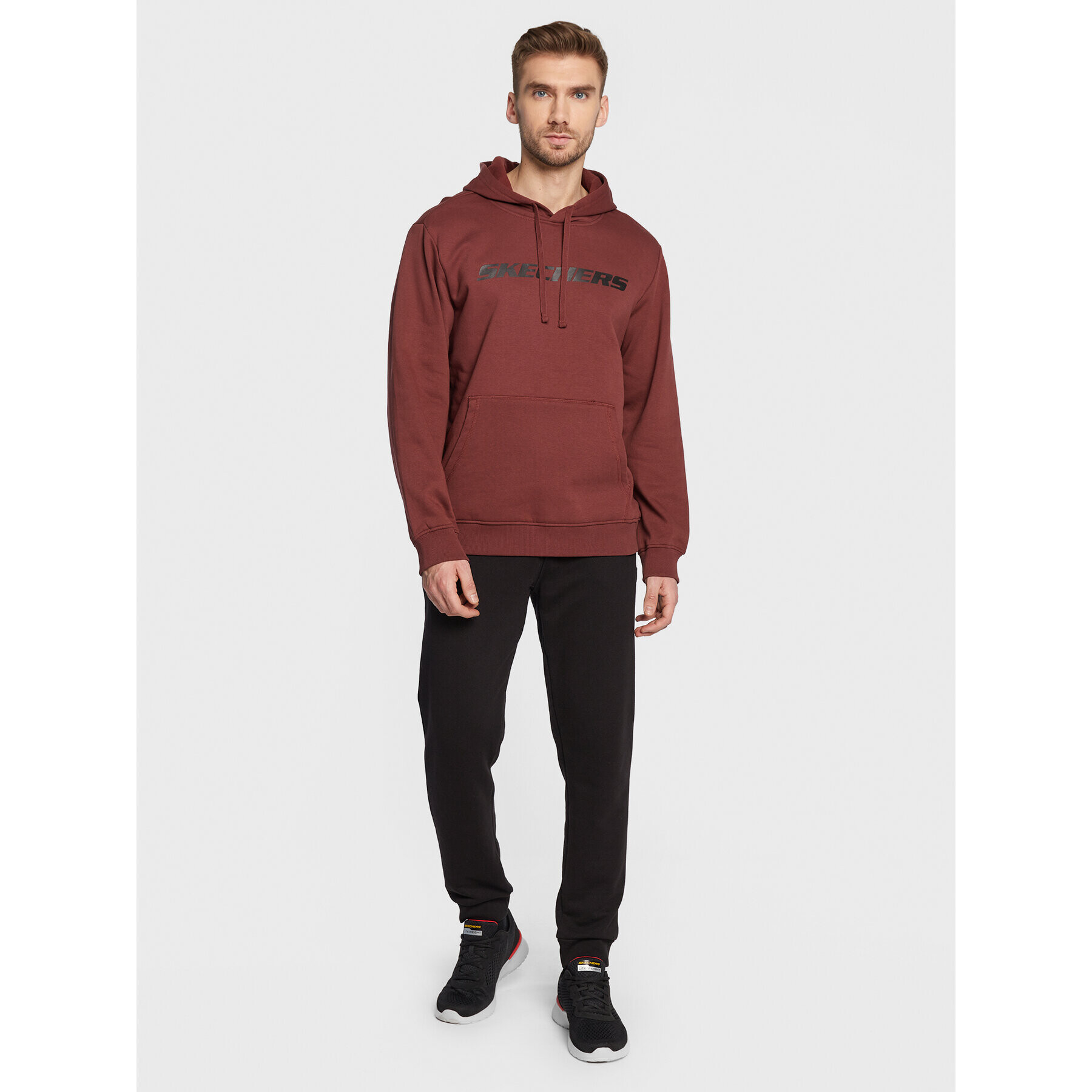 Skechers Суитшърт Heritage II MHD12 Кафяв Regular Fit - Pepit.bg