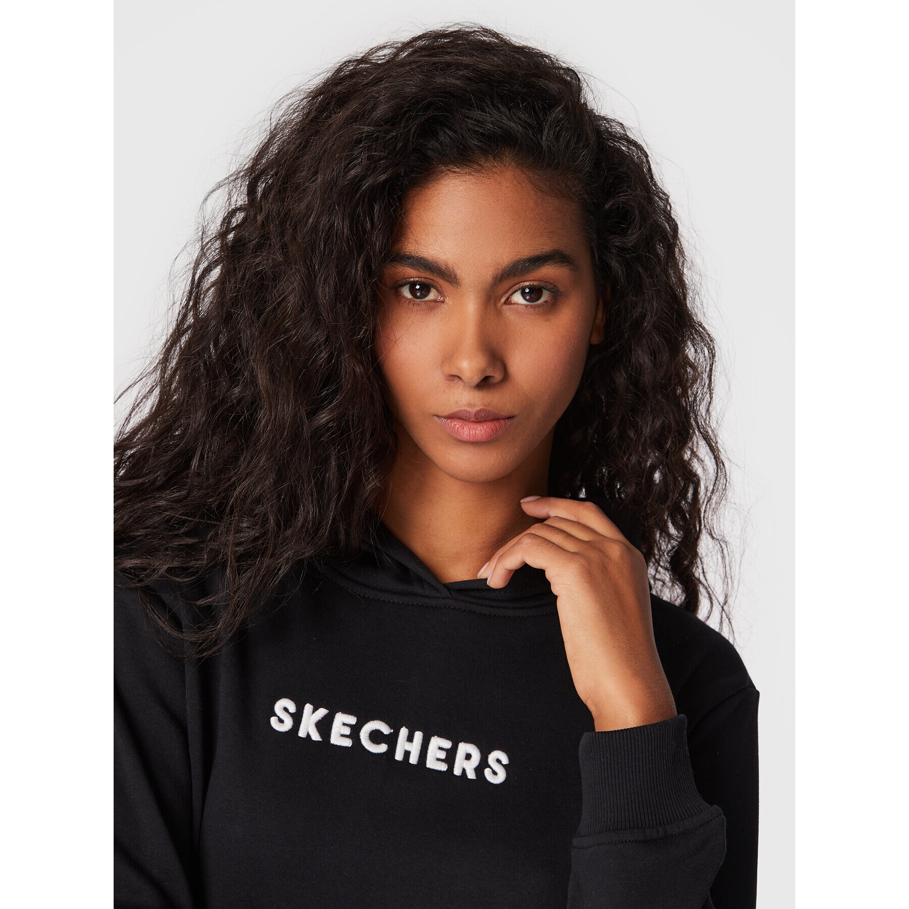 Skechers Суитшърт Signature WHD69 Черен Regular Fit - Pepit.bg