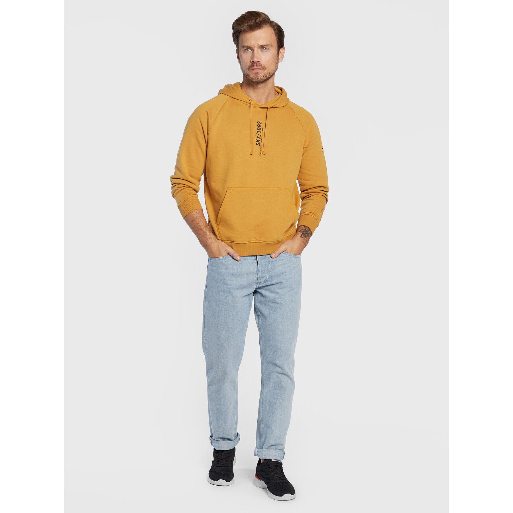 Skechers Суитшърт Varocity MHD67 Жълт Regular Fit - Pepit.bg