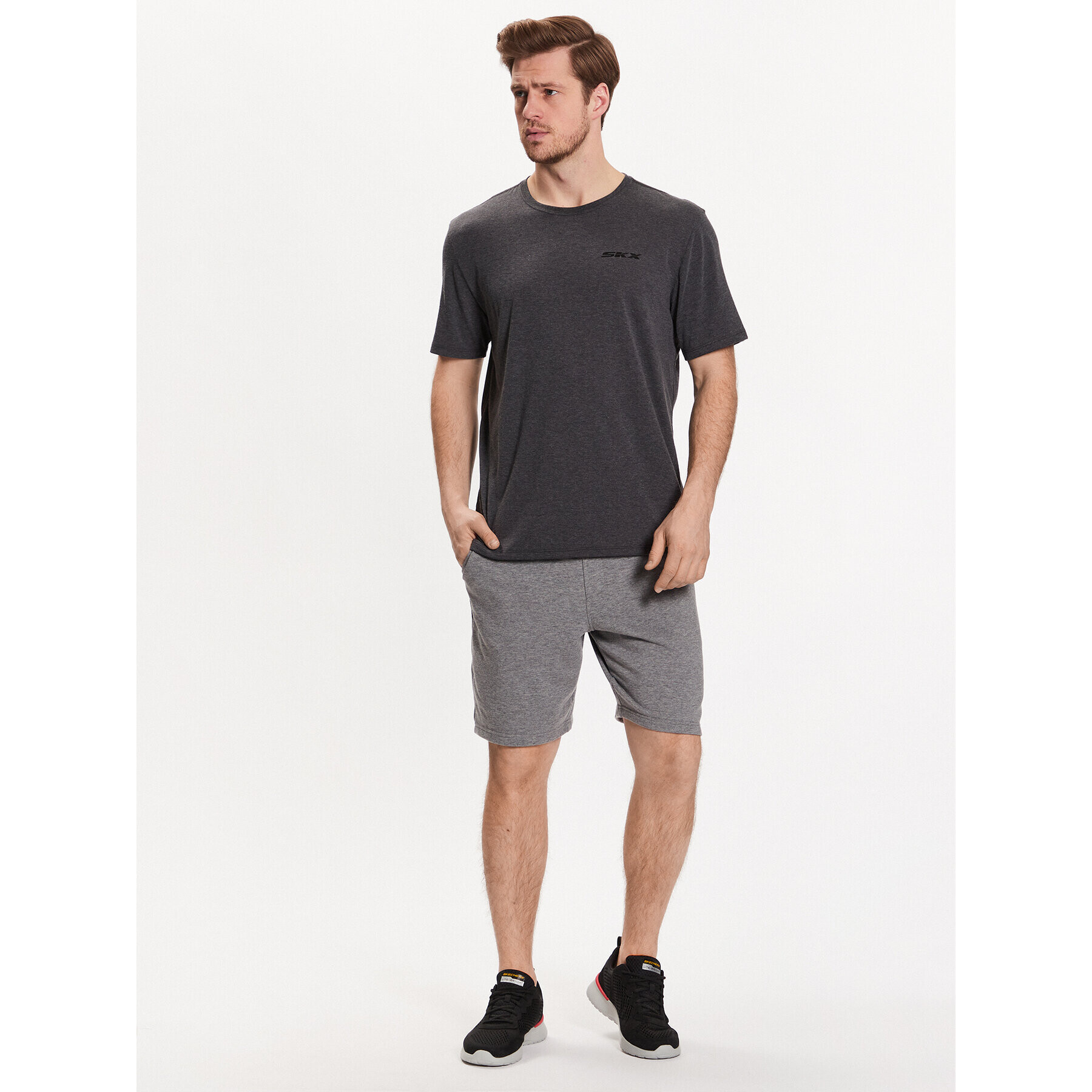 Skechers Тишърт Godri Premium M1TS274 Бежов Regular Fit - Pepit.bg