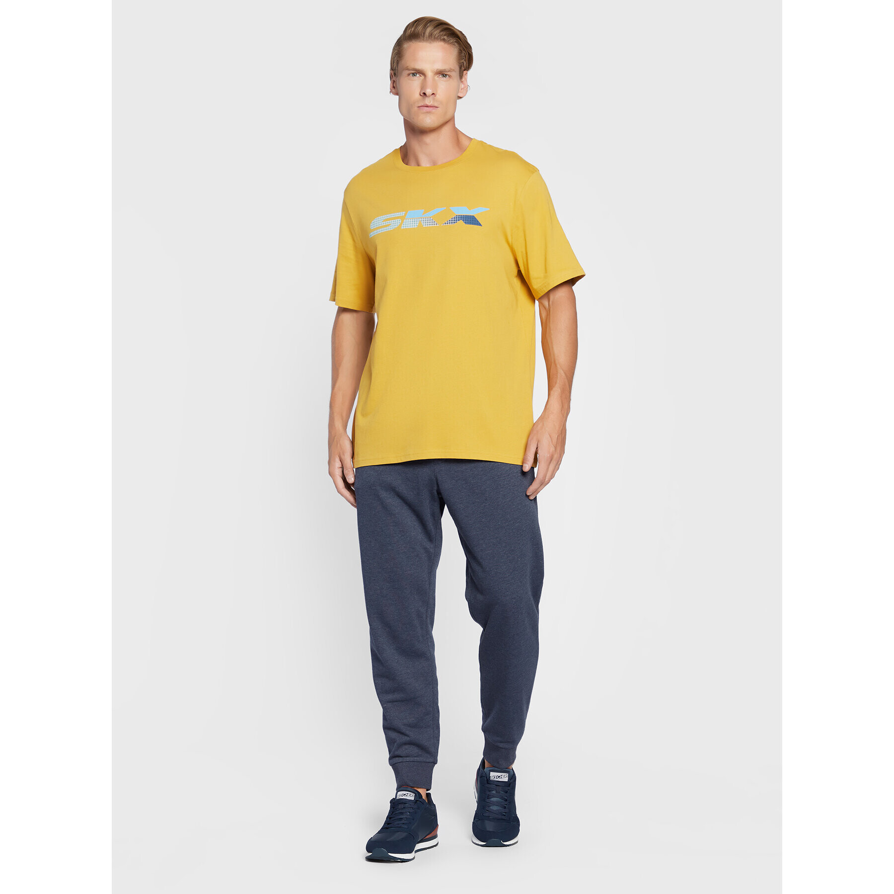 Skechers Тишърт Phantom MTS340 Жълт Regular Fit - Pepit.bg