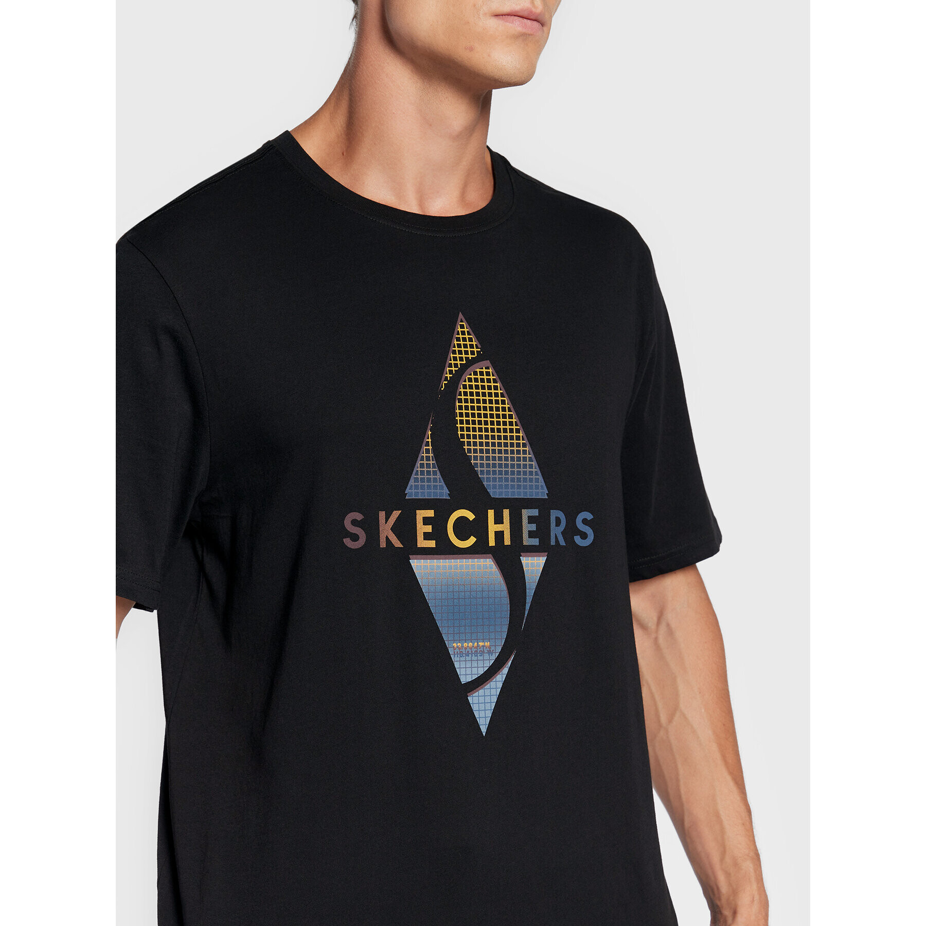 Skechers Тишърт Recharge MTS344 Черен Regular Fit - Pepit.bg