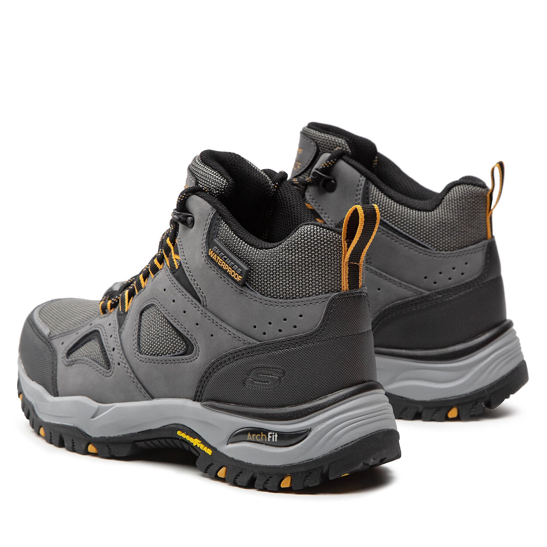 Skechers Туристически Arch Fit Dawson 204628/CHAR Сив - Pepit.bg