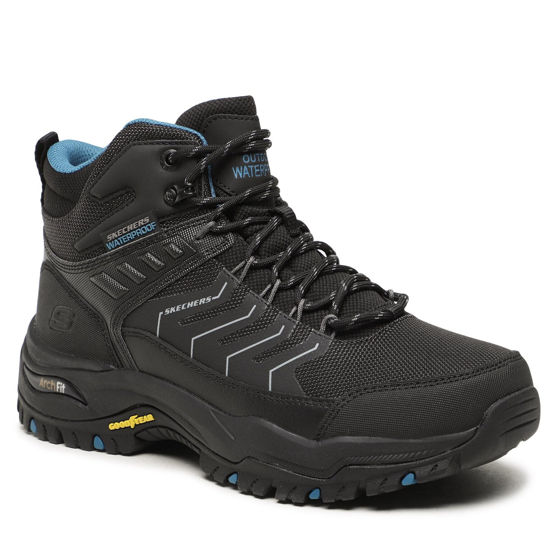 Skechers Туристически Arch Fit Dawson Raveno 204634/BLK Черен - Pepit.bg