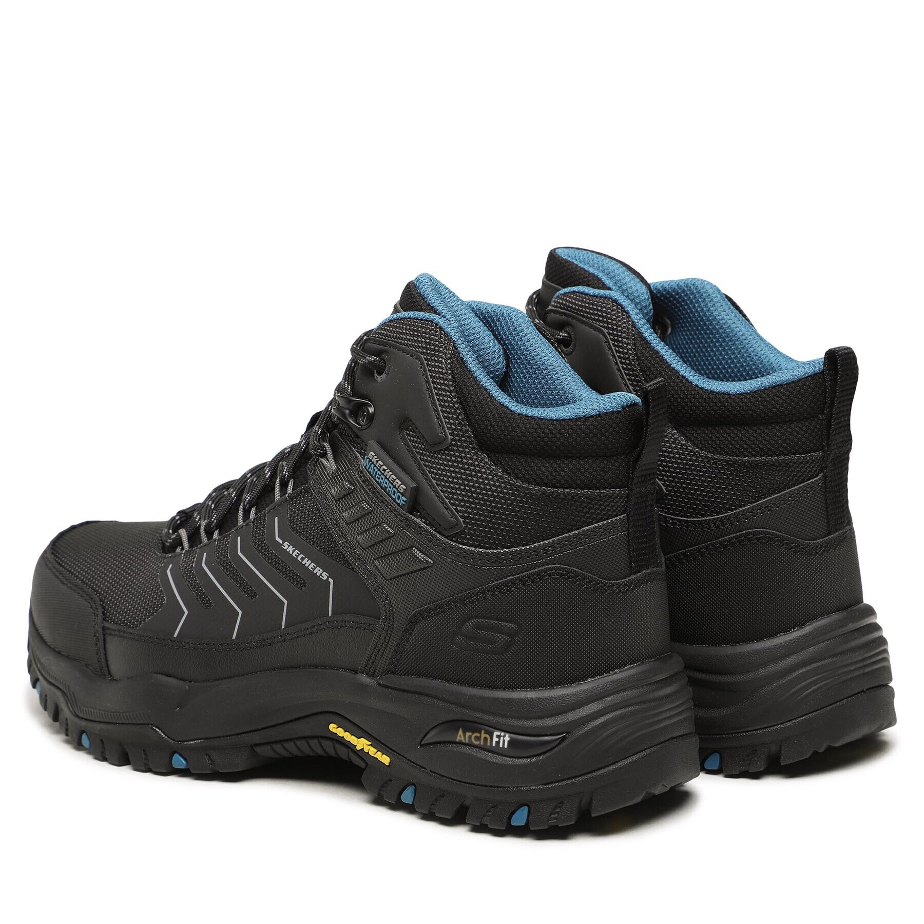 Skechers Туристически Arch Fit Dawson Raveno 204634/BLK Черен - Pepit.bg