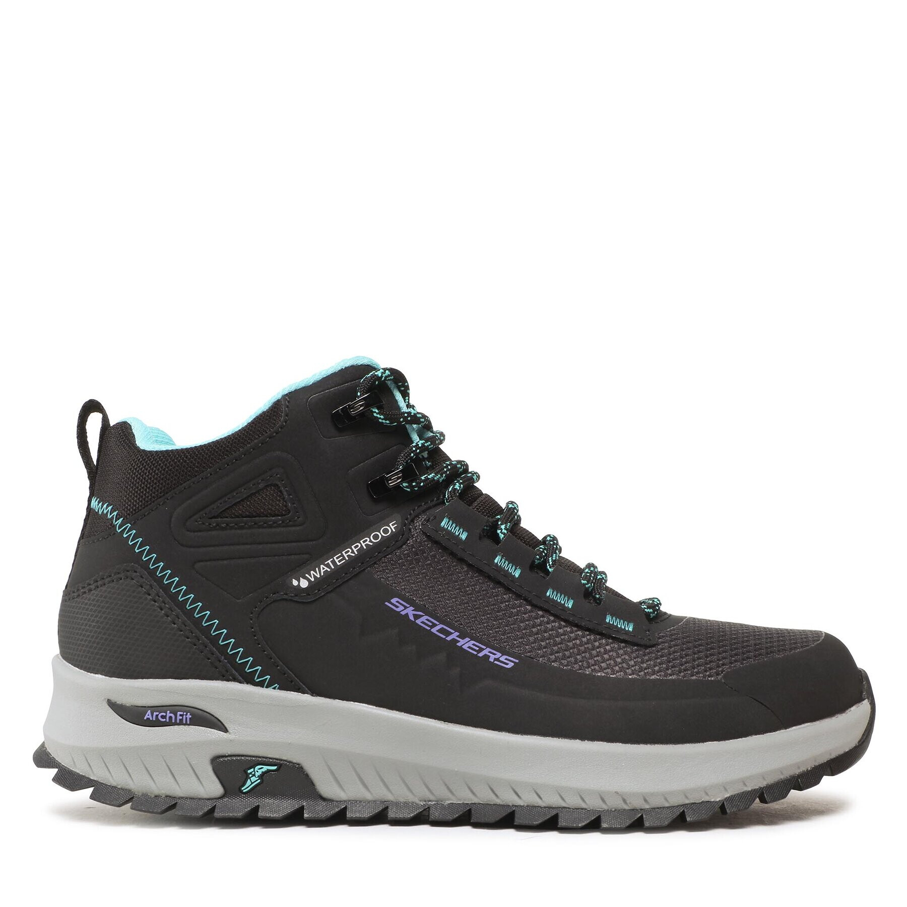 Skechers Туристически Elevation Gain 180086/BKBL Черен - Pepit.bg
