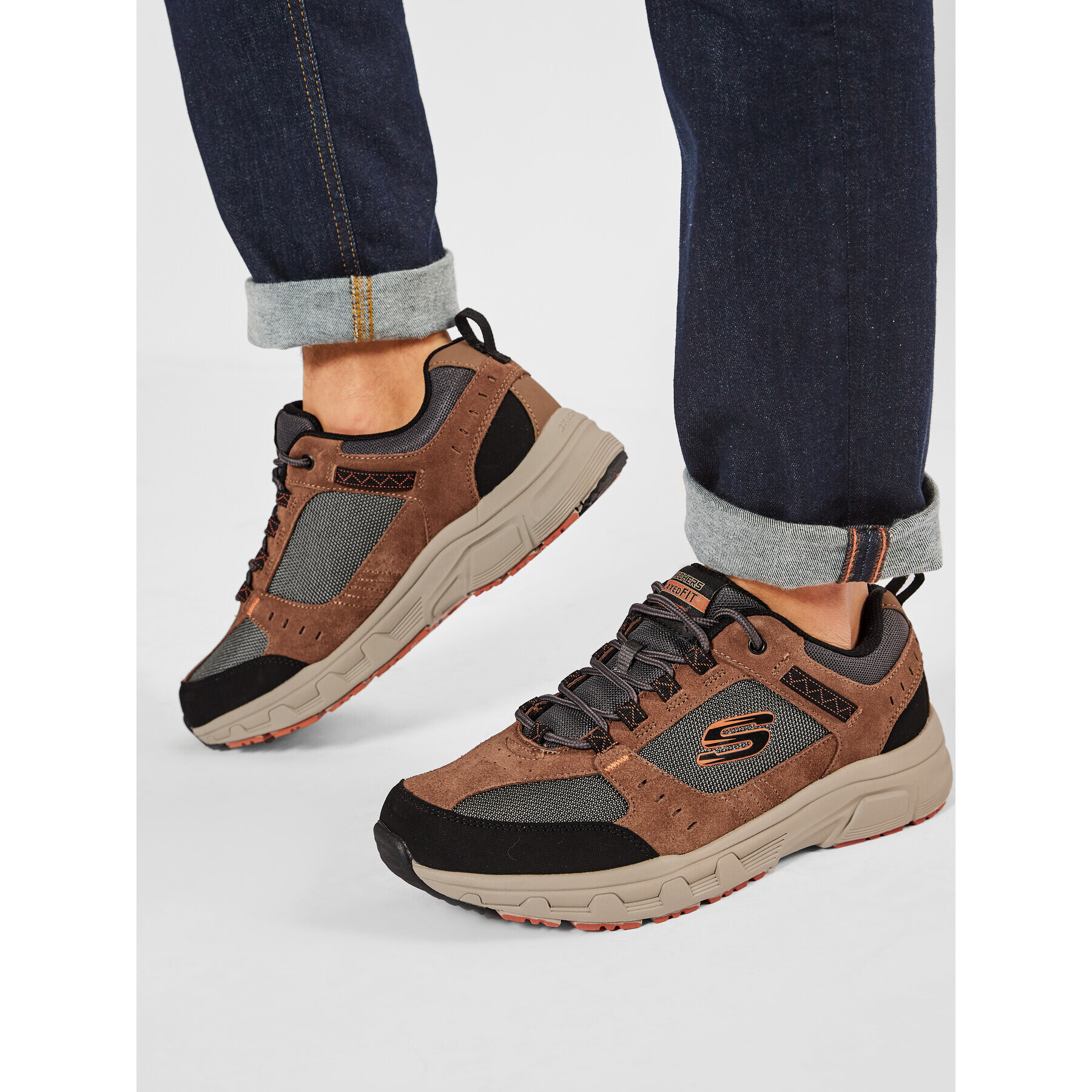 Skechers Туристически Oak Canyon 51893/BRBK Кафяв - Pepit.bg