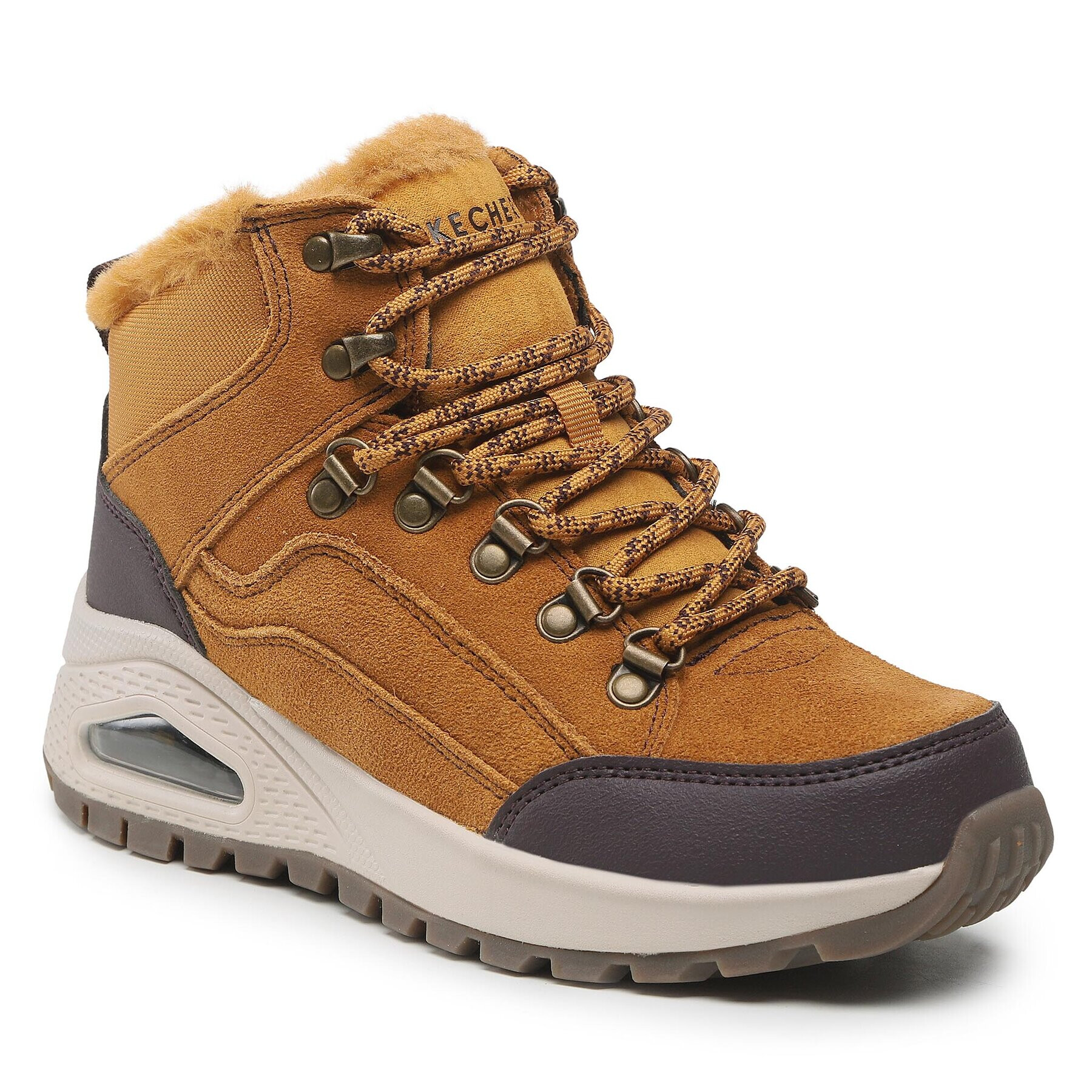 Skechers Туристически oбувки Uno Winter Feels 155224/WTN Кафяв - Pepit.bg