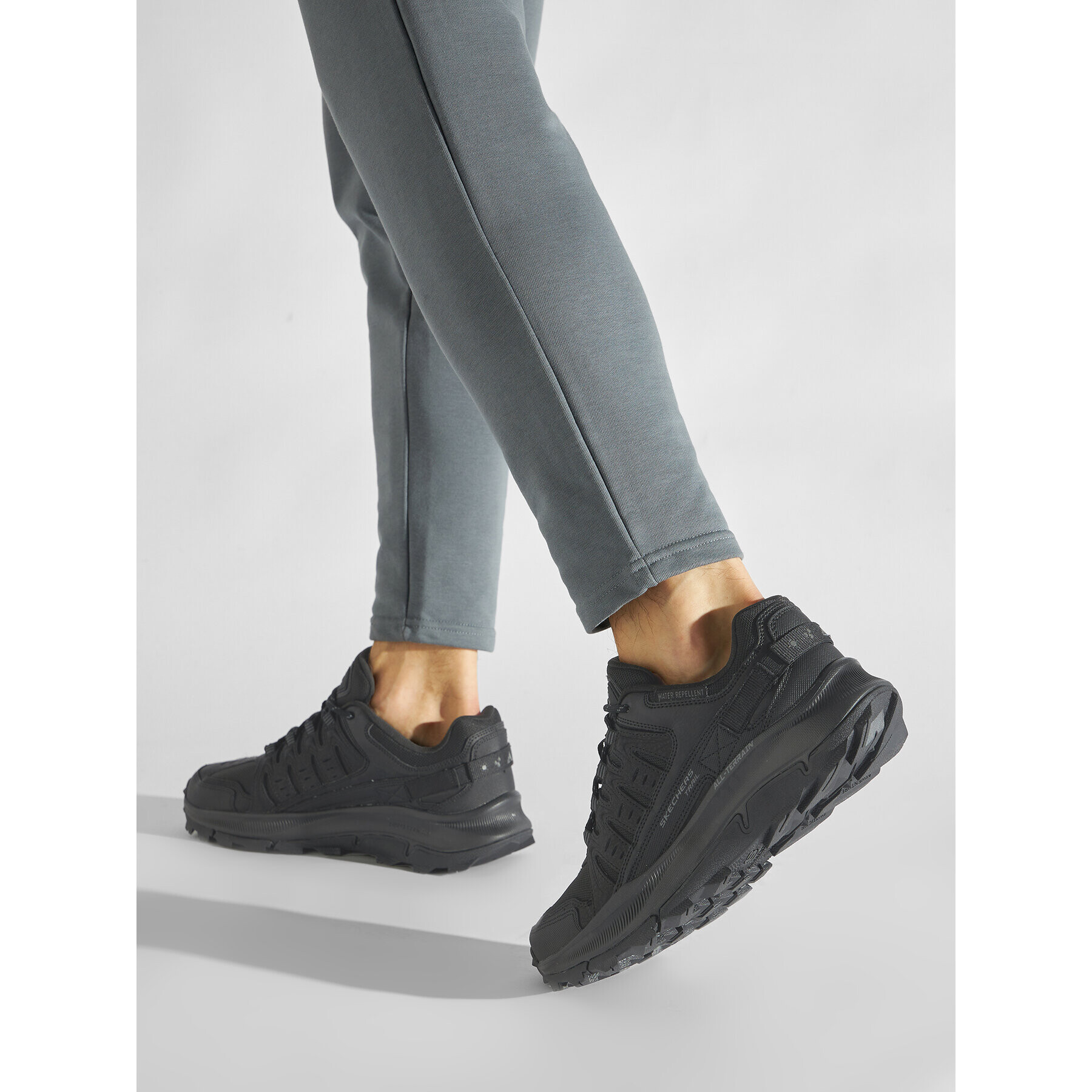 Skechers Туристически Solix 237501/BBK Черен - Pepit.bg