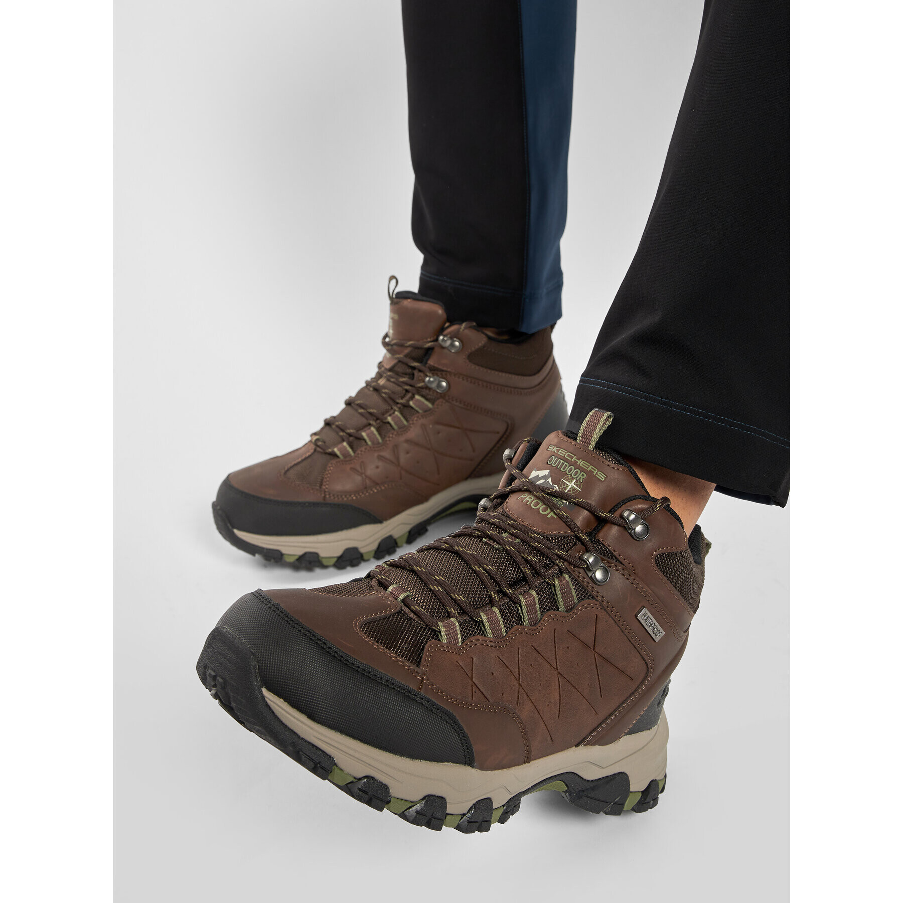 Skechers Туристически Telago 66283/LTBR Кафяв - Pepit.bg