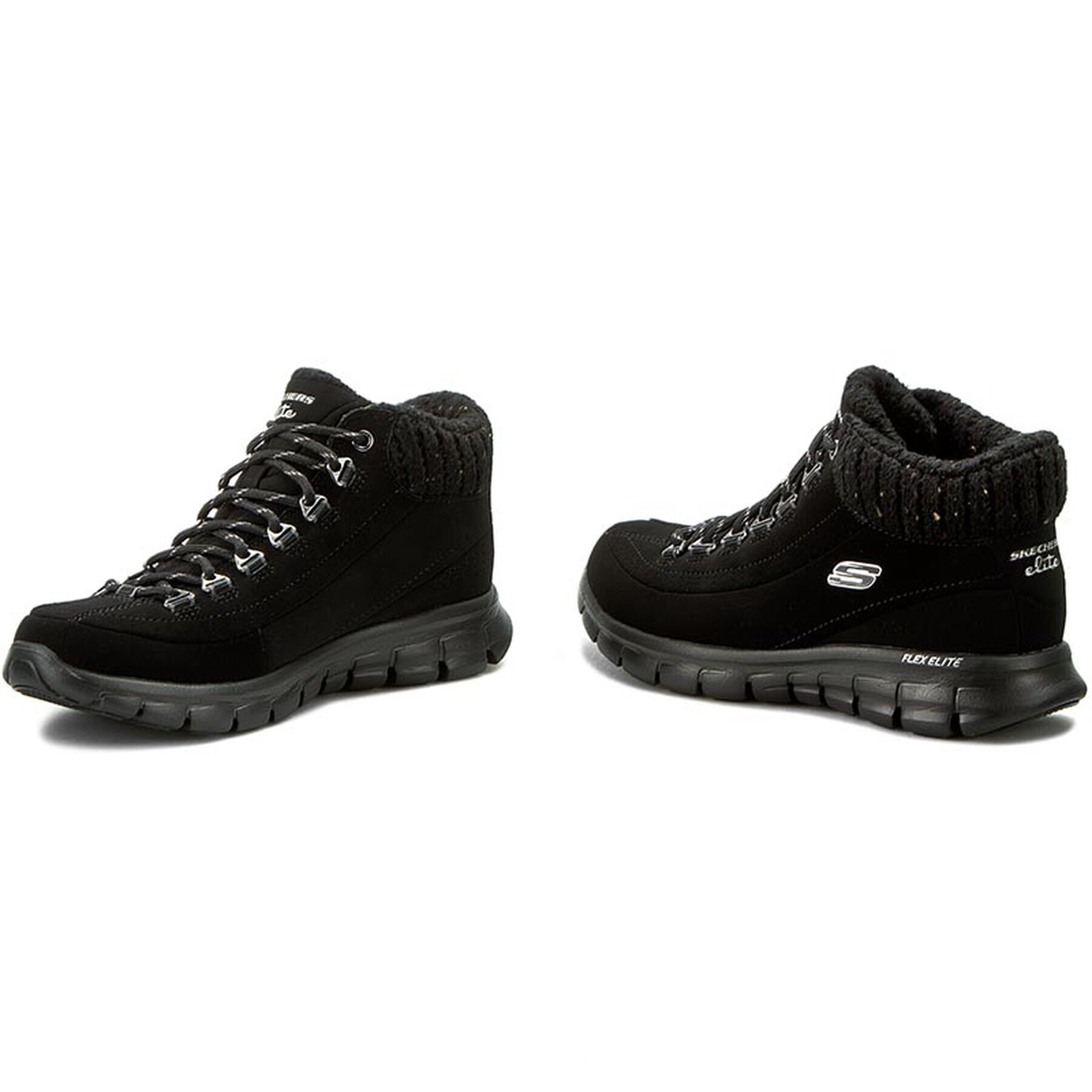 Skechers Туристически Winter Nights 12122/BBK Черен - Pepit.bg