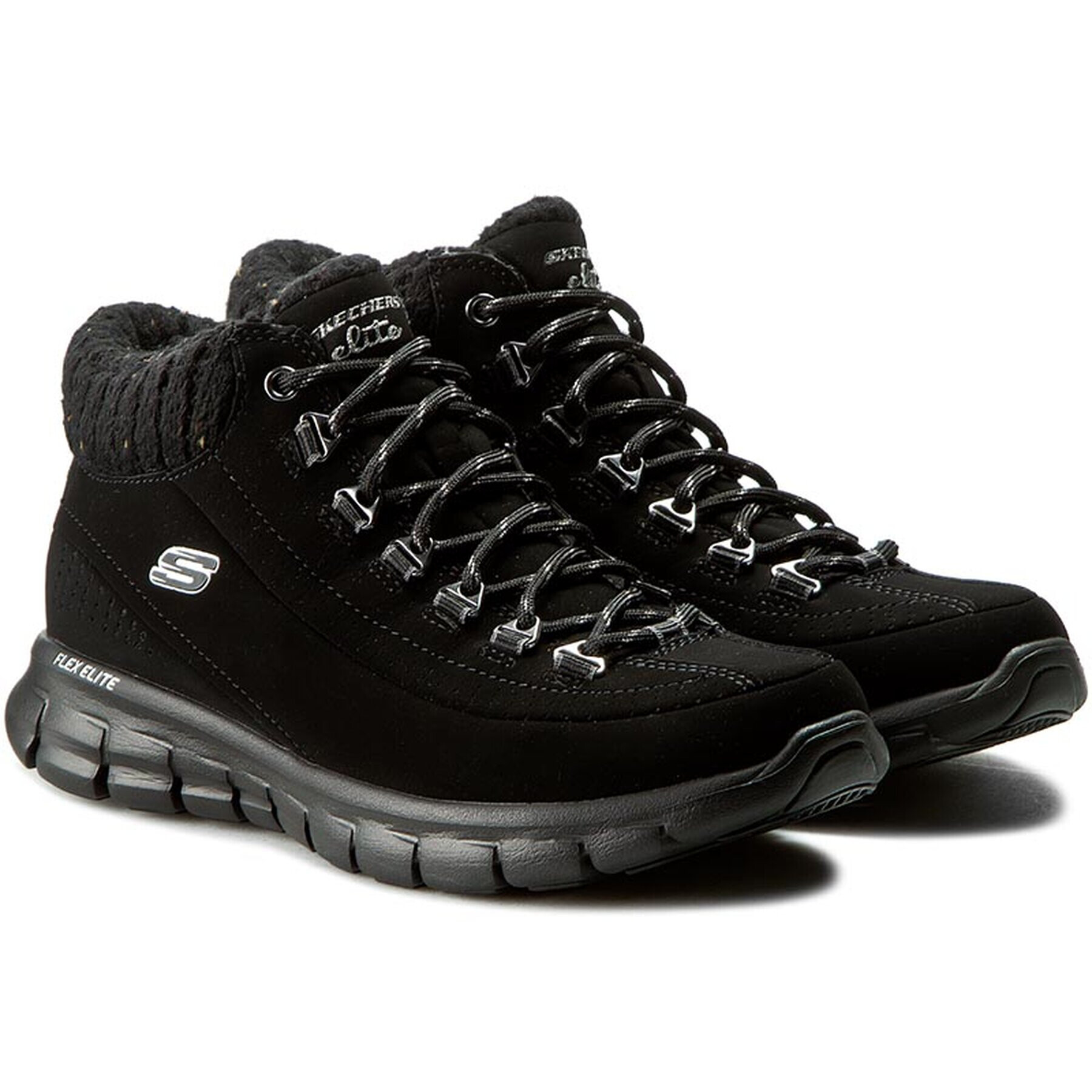 Skechers Туристически Winter Nights 12122/BBK Черен - Pepit.bg