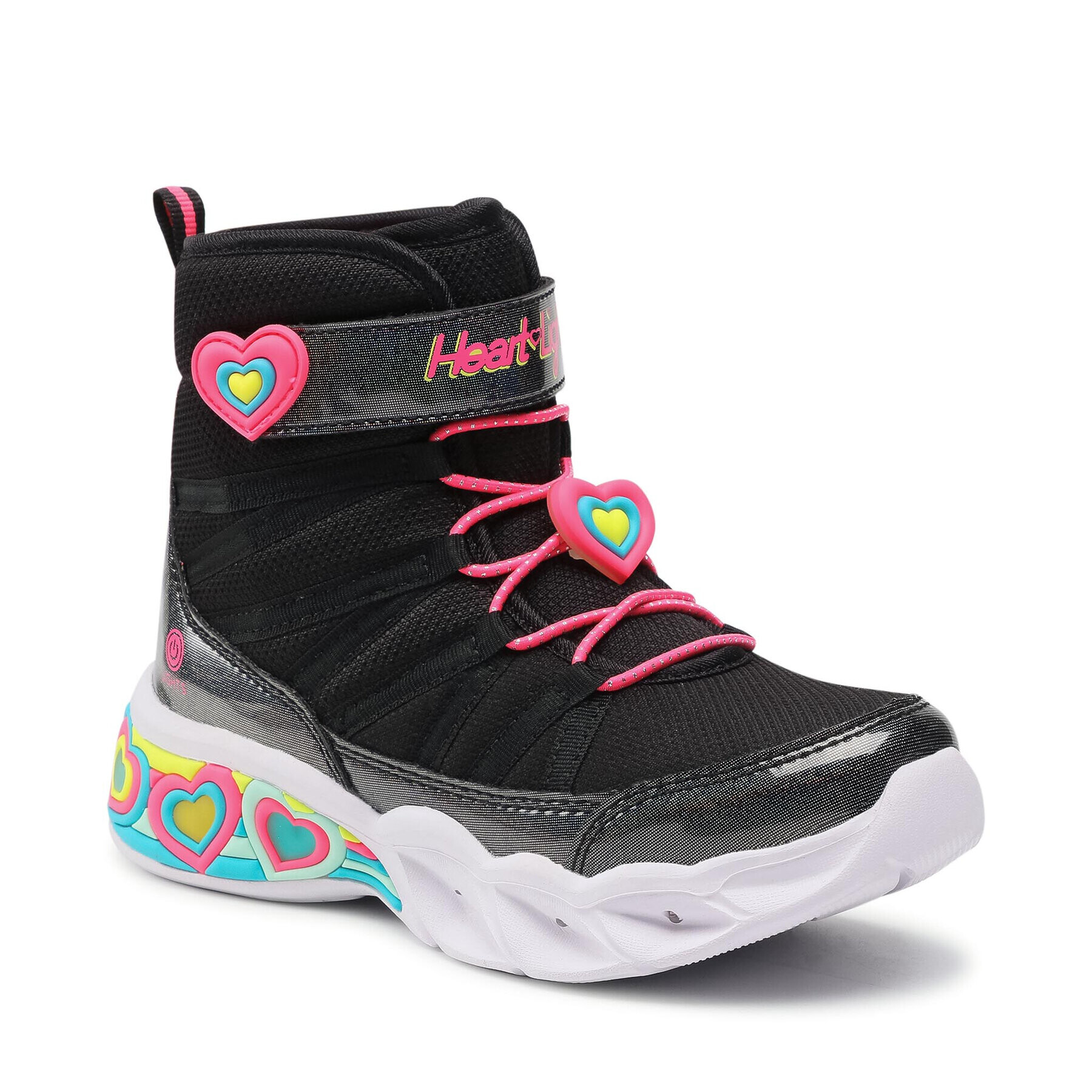 Skechers Зимни обувки Love to Shine 302661L/BKHP Черен - Pepit.bg