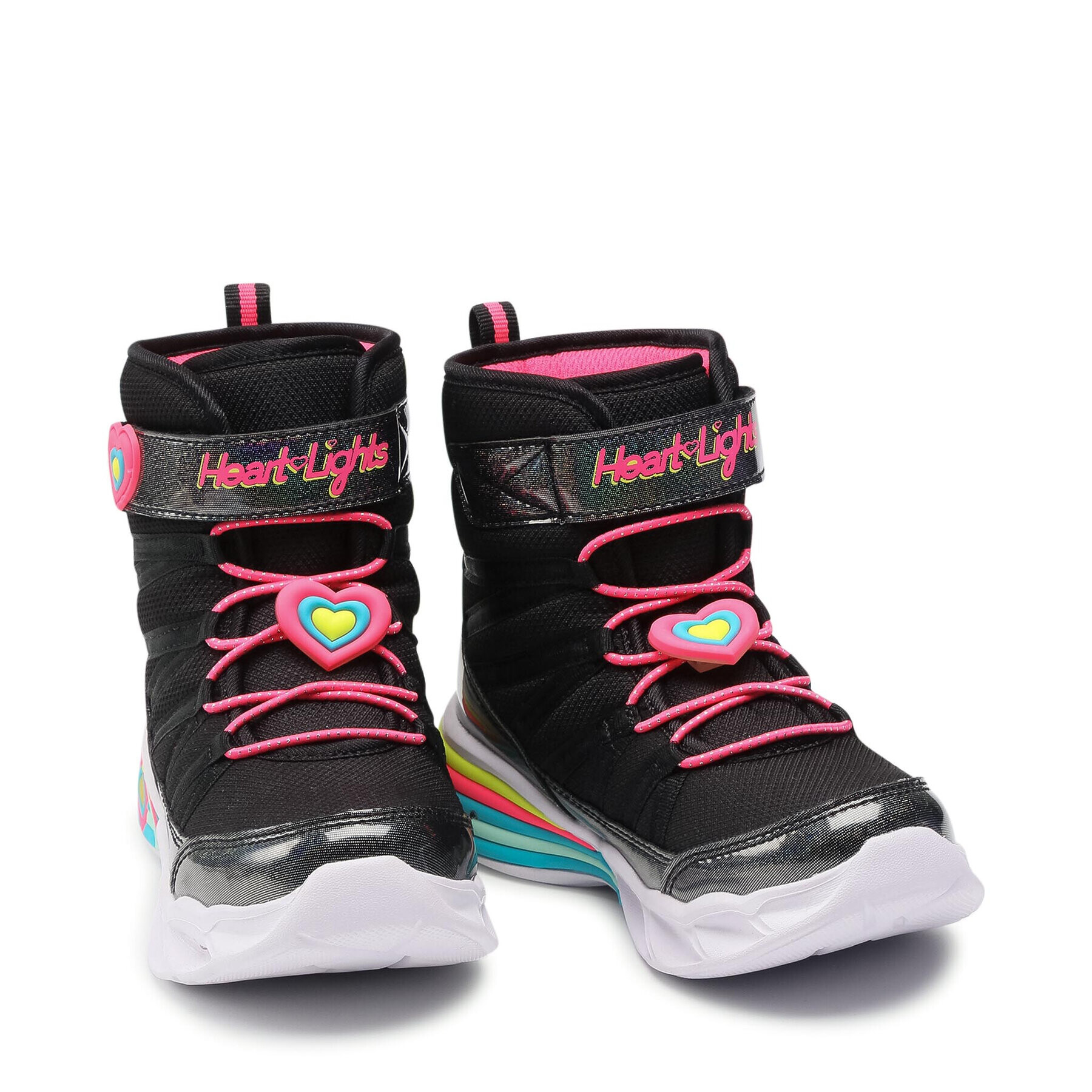 Skechers Зимни обувки Love to Shine 302661L/BKHP Черен - Pepit.bg