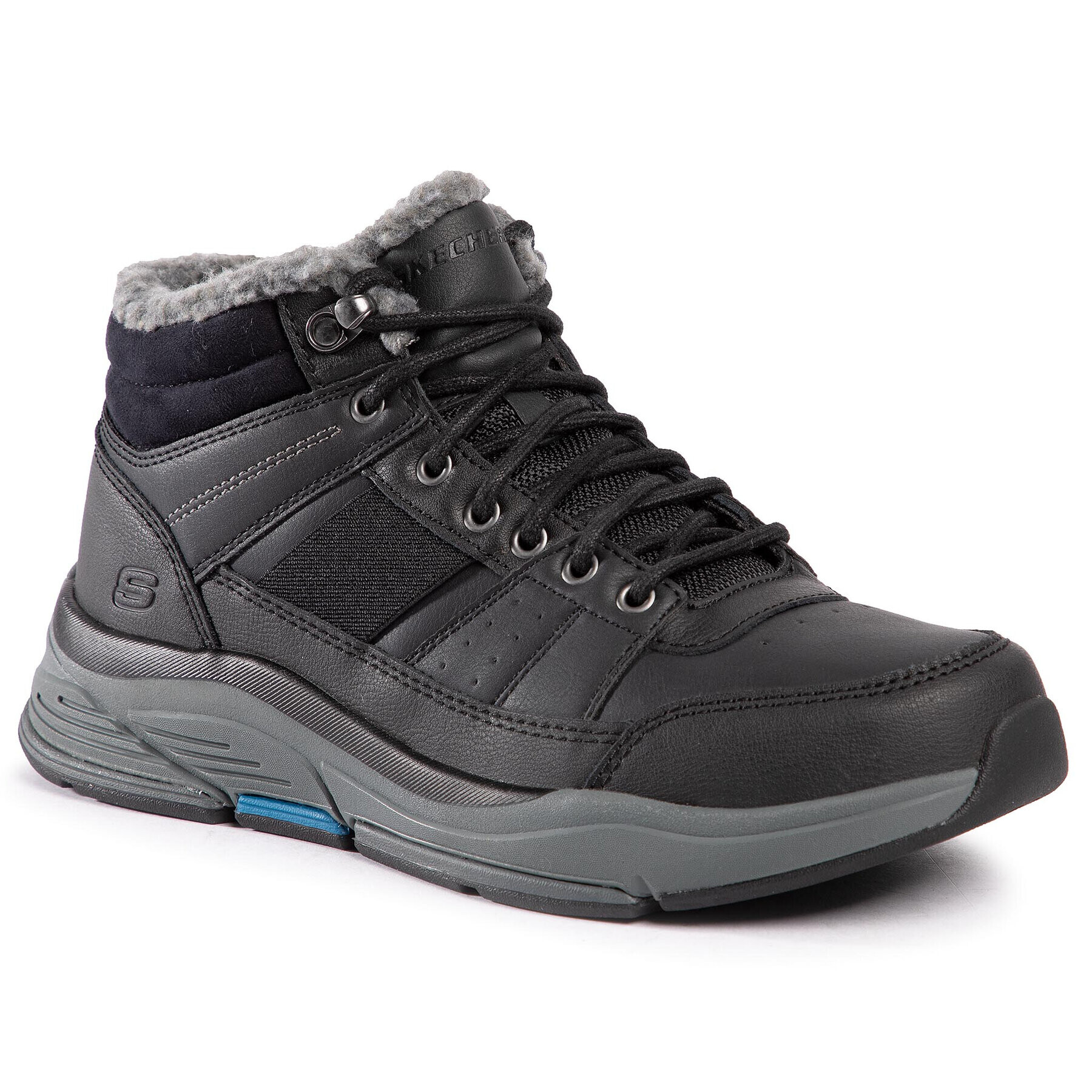 Skechers Зимни обувки Voren 66199/BLK Черен - Pepit.bg