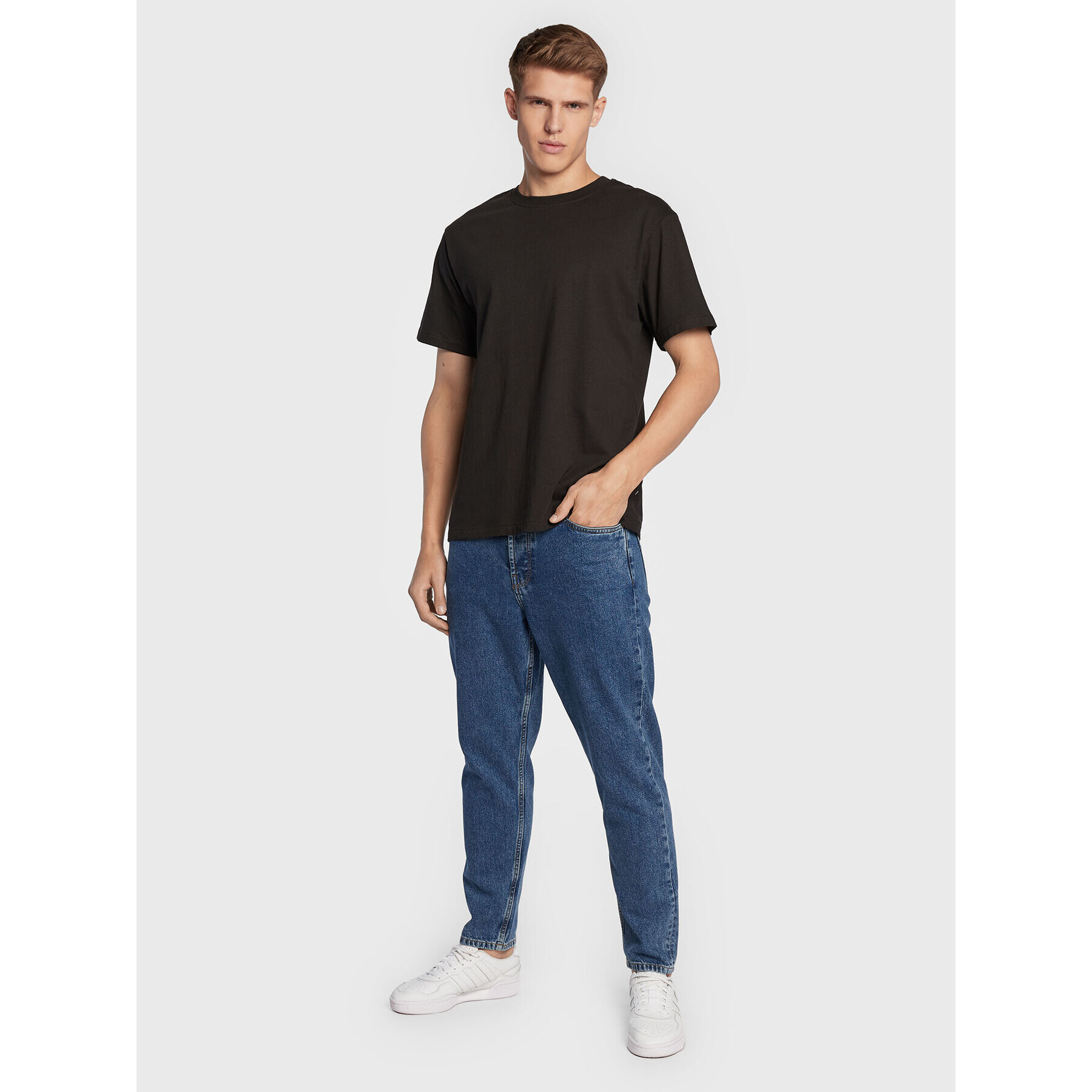 Solid Дънки 21104099 Тъмносин Relaxed Fit - Pepit.bg