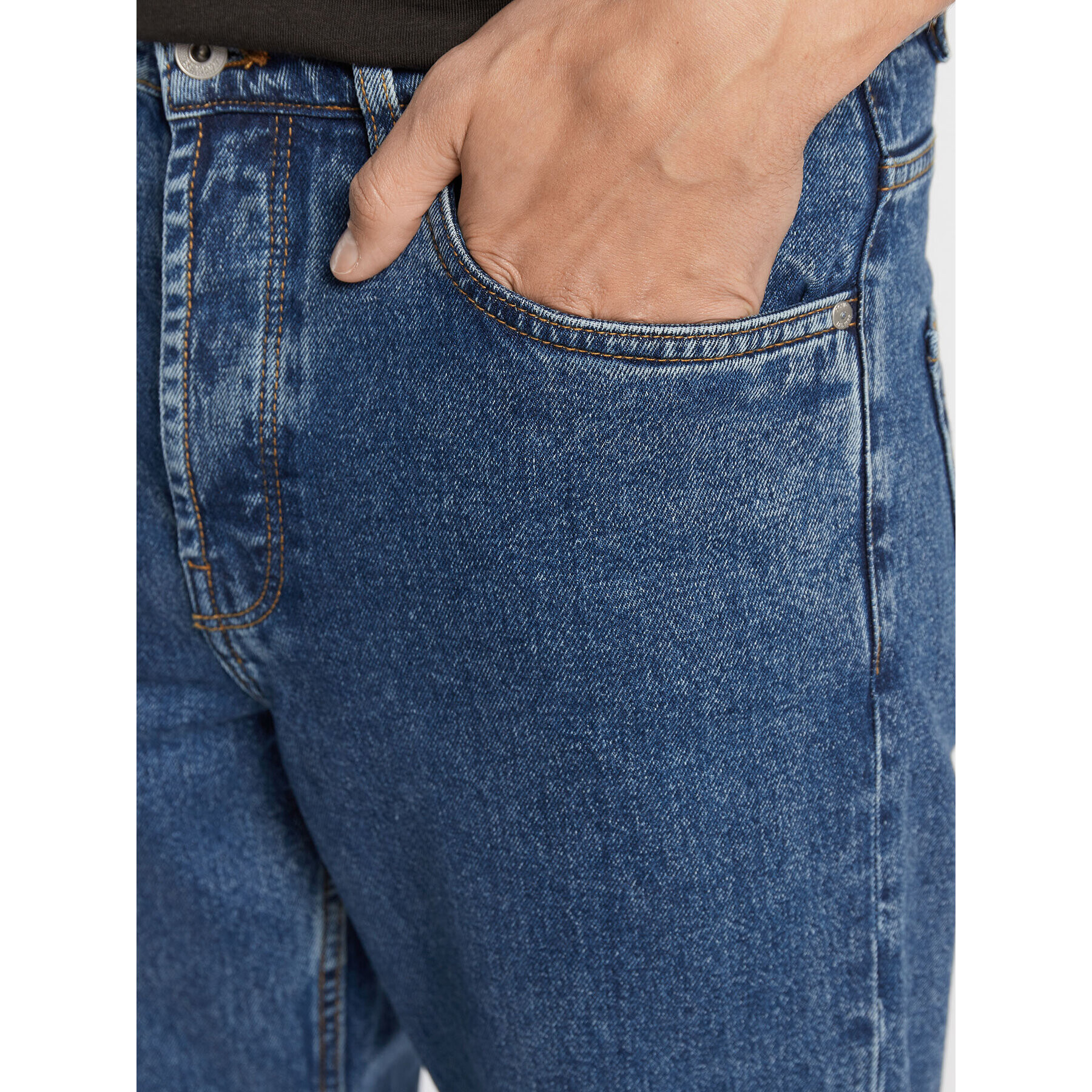 Solid Дънки 21104099 Тъмносин Relaxed Fit - Pepit.bg