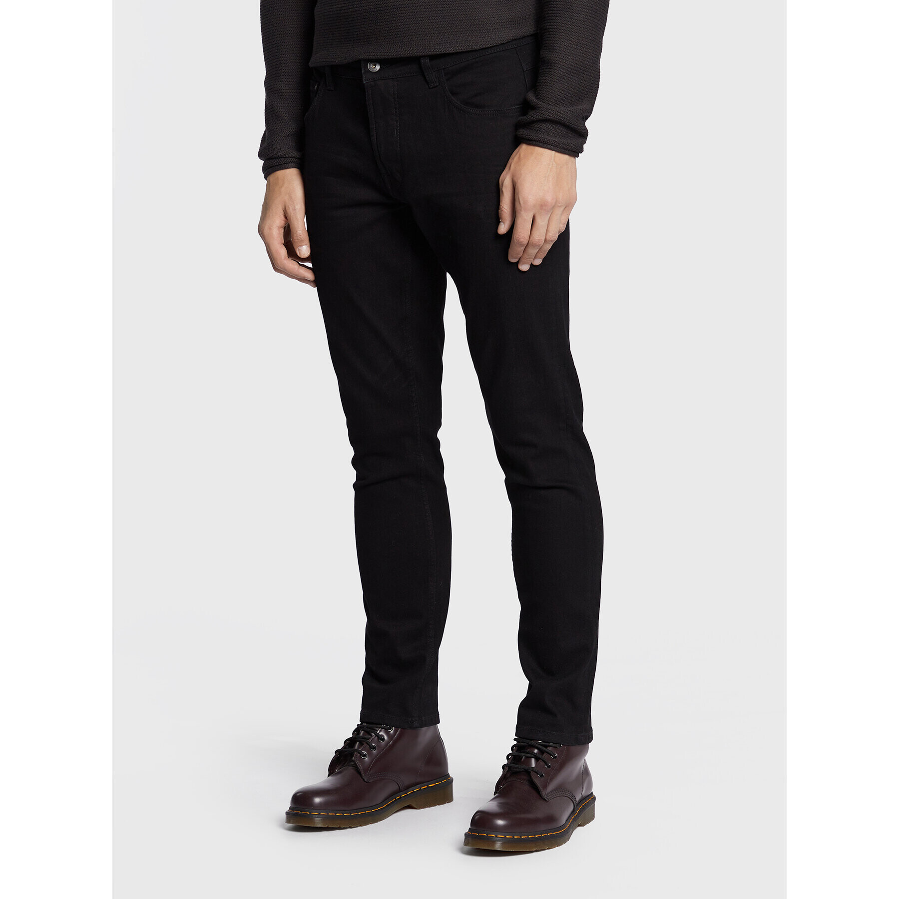 Solid Дънки 21104850 Черен Slim Fit - Pepit.bg