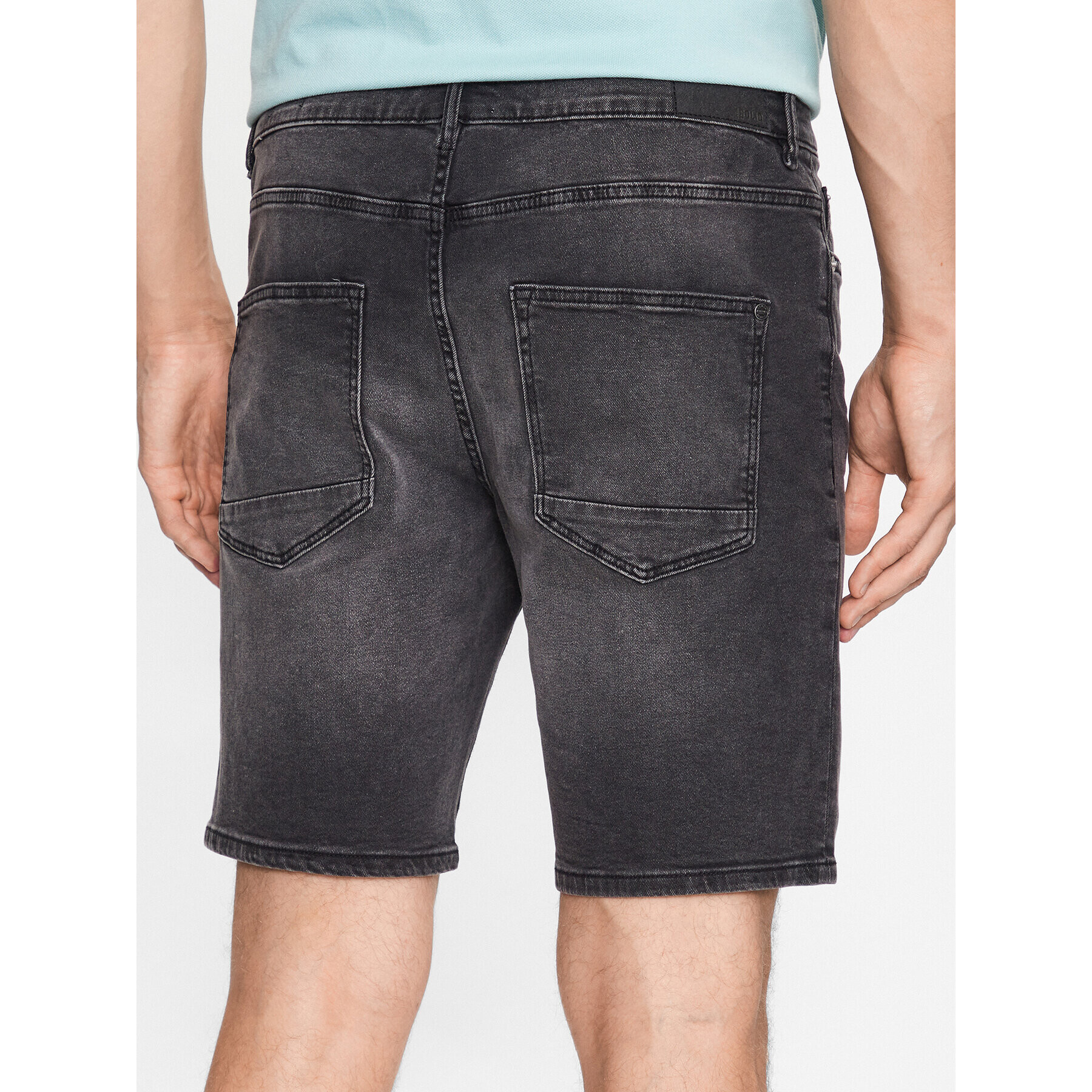 Solid Дънкови шорти 21104984 Сив Regular Fit - Pepit.bg