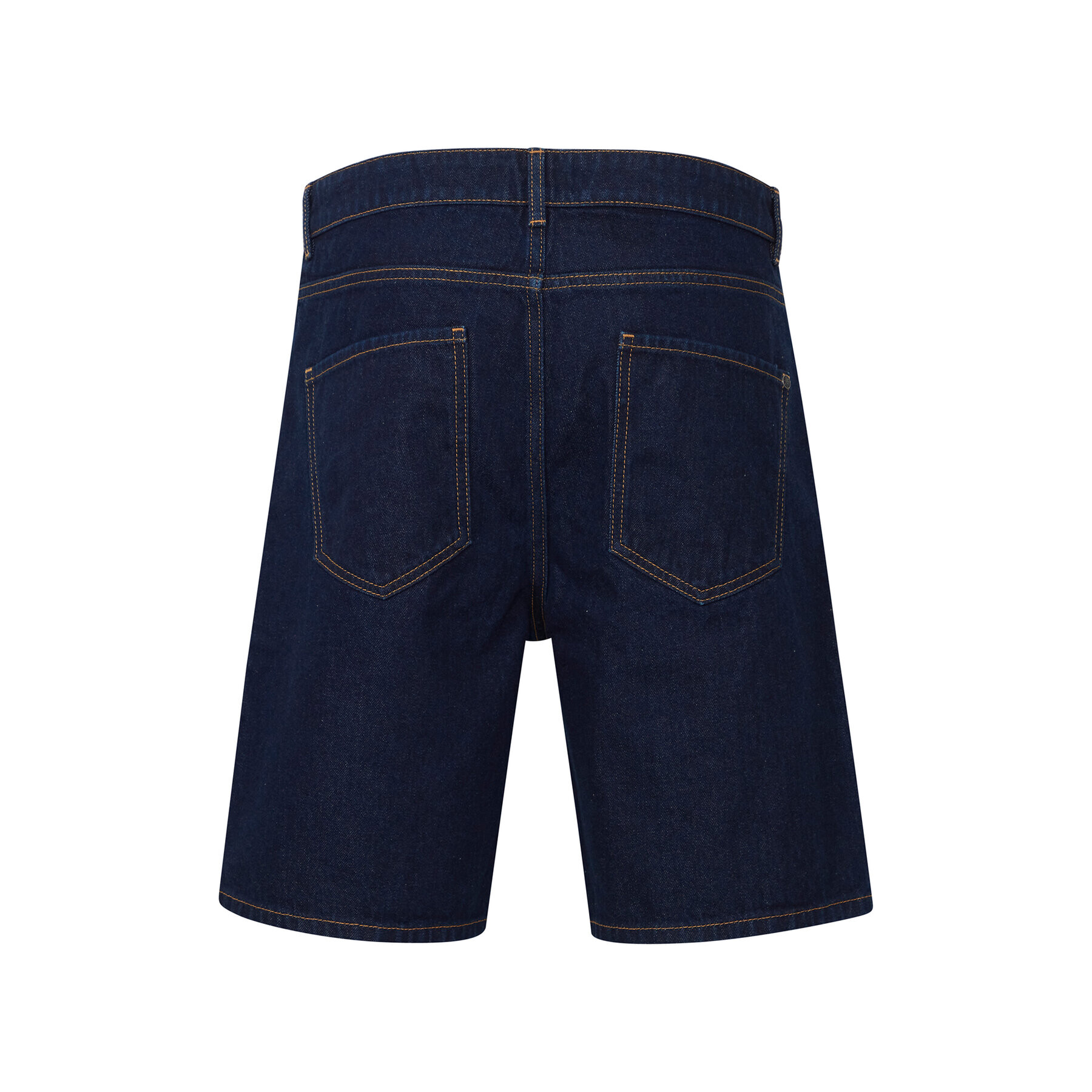Solid Дънкови шорти 21107657 Тъмносин Straight Fit - Pepit.bg