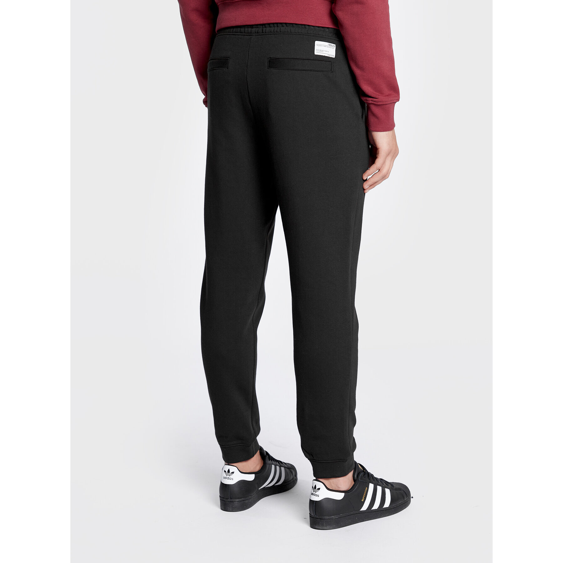 Solid Долнище анцуг 21106556 Черен Regular Fit - Pepit.bg