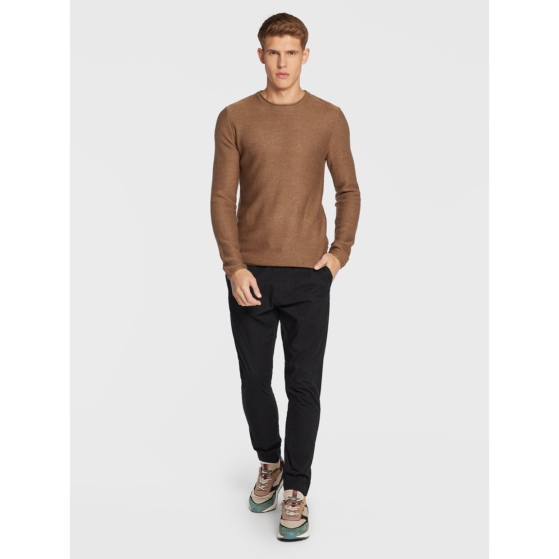 Solid Джогъри 21103814 Черен Slim Fit - Pepit.bg