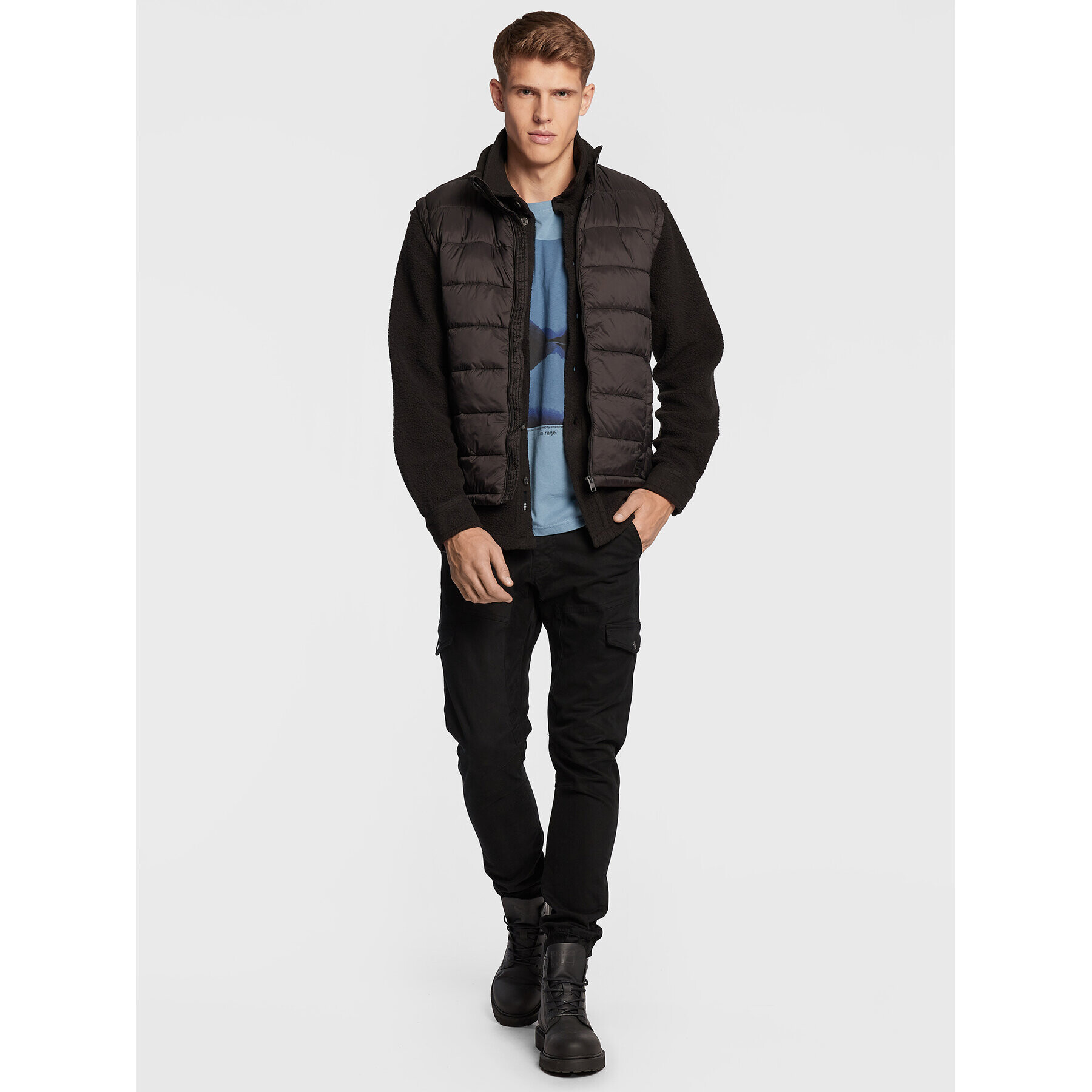 Solid Елек Cole 21107083 Черен Regular Fit - Pepit.bg