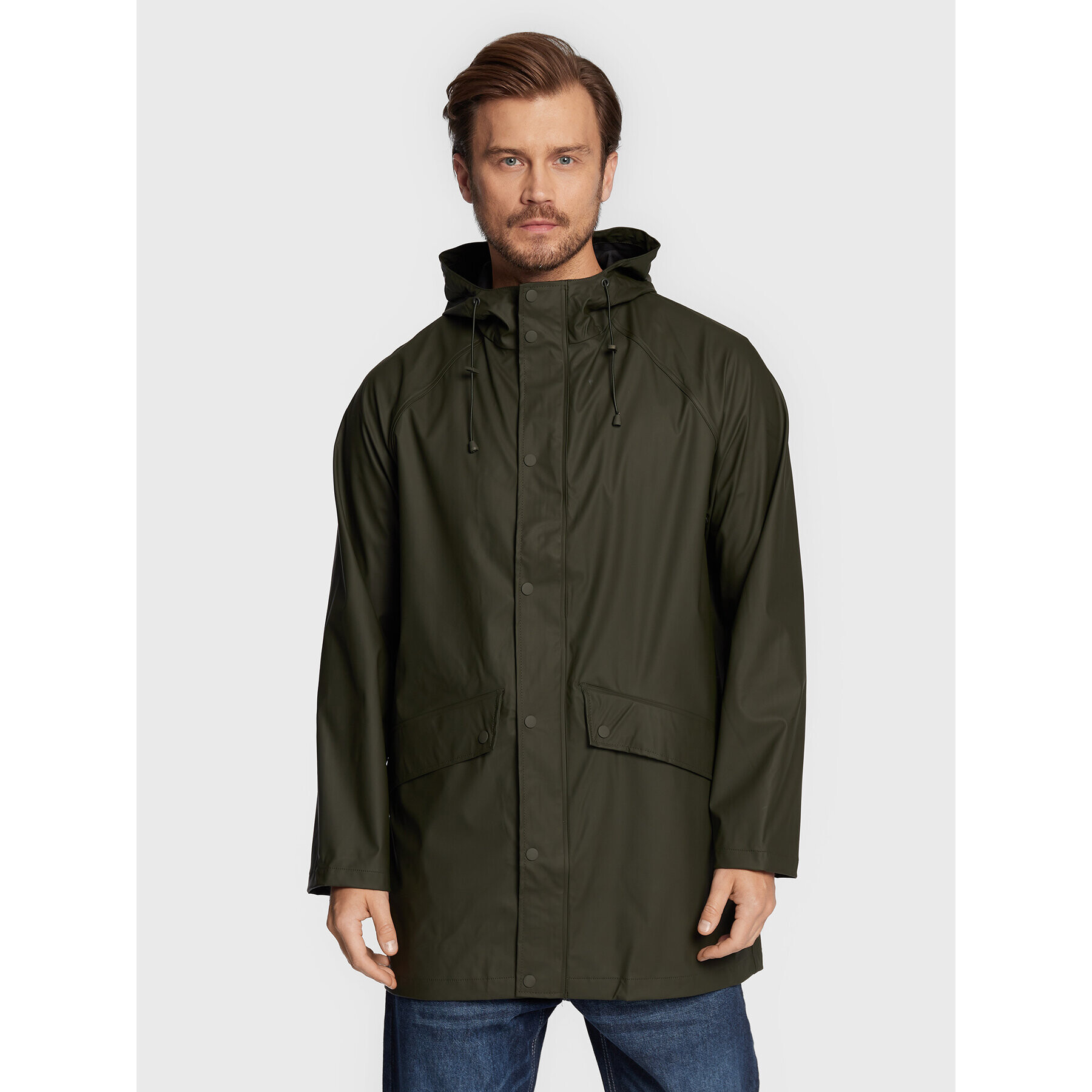 Solid Преходно яке 21107388 Зелен Regular Fit - Pepit.bg