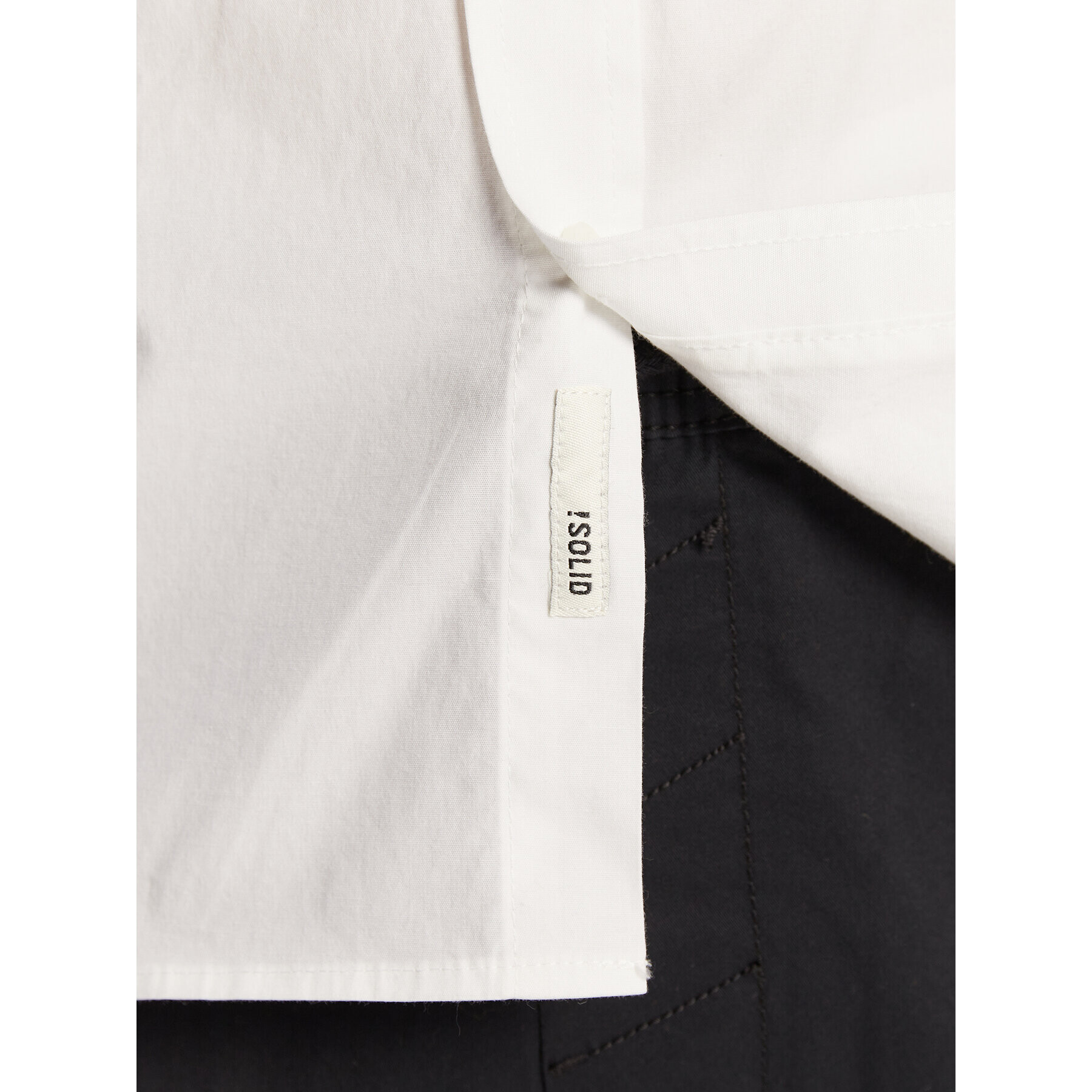 Solid Риза 21103247 Бял Slim Fit - Pepit.bg
