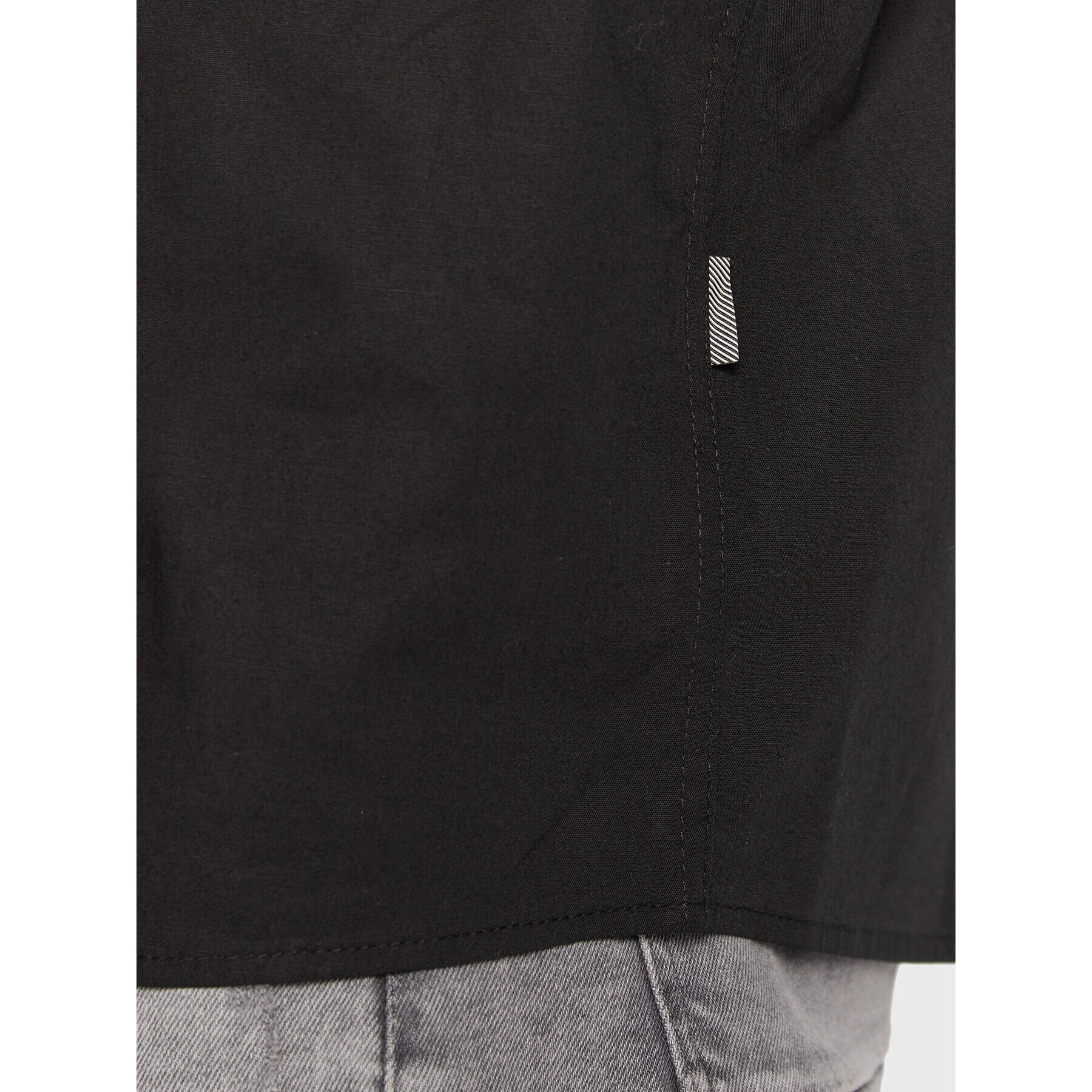 Solid Риза 21103247 Черен Slim Fit - Pepit.bg