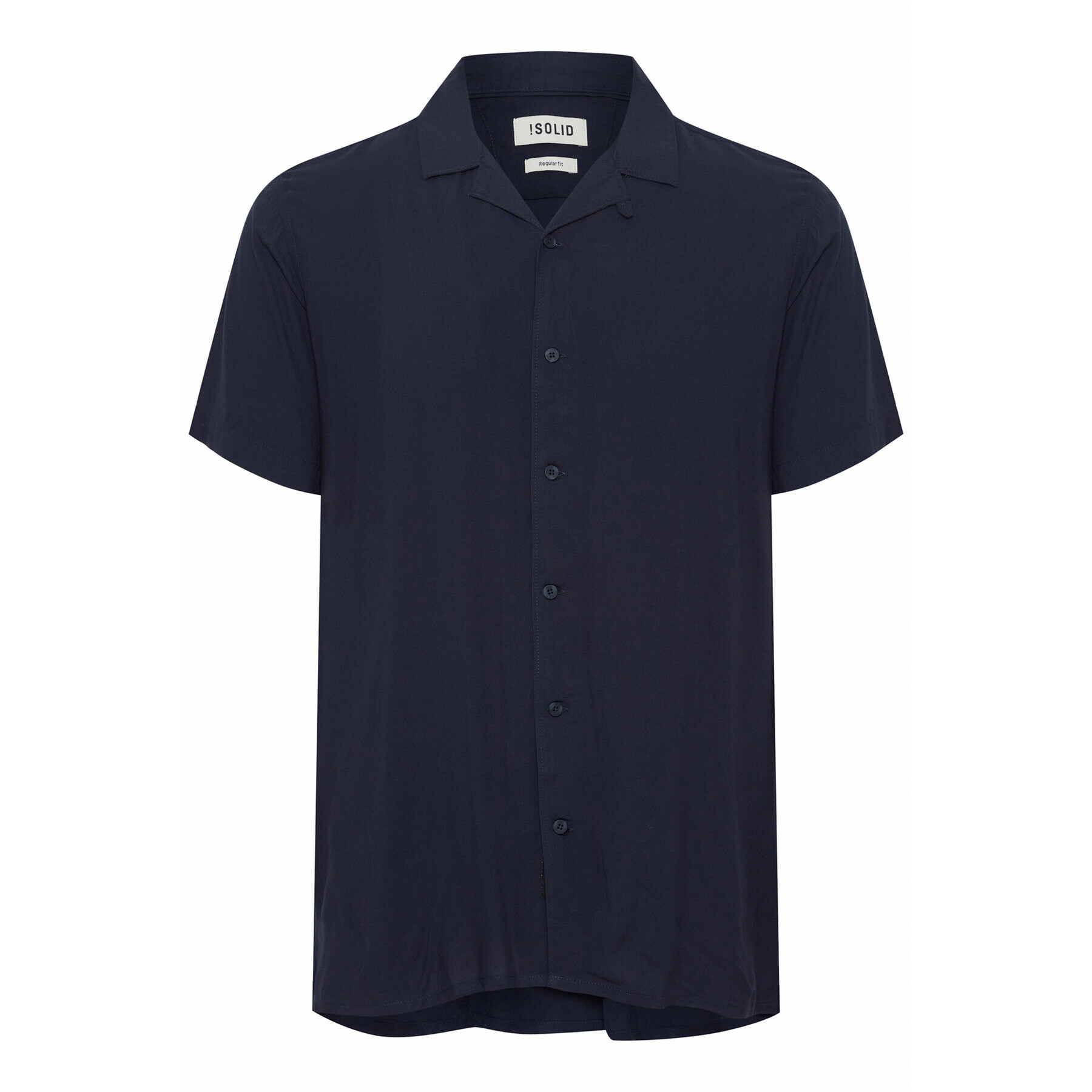 Solid Риза 21107683 Тъмносин Casual Fit - Pepit.bg