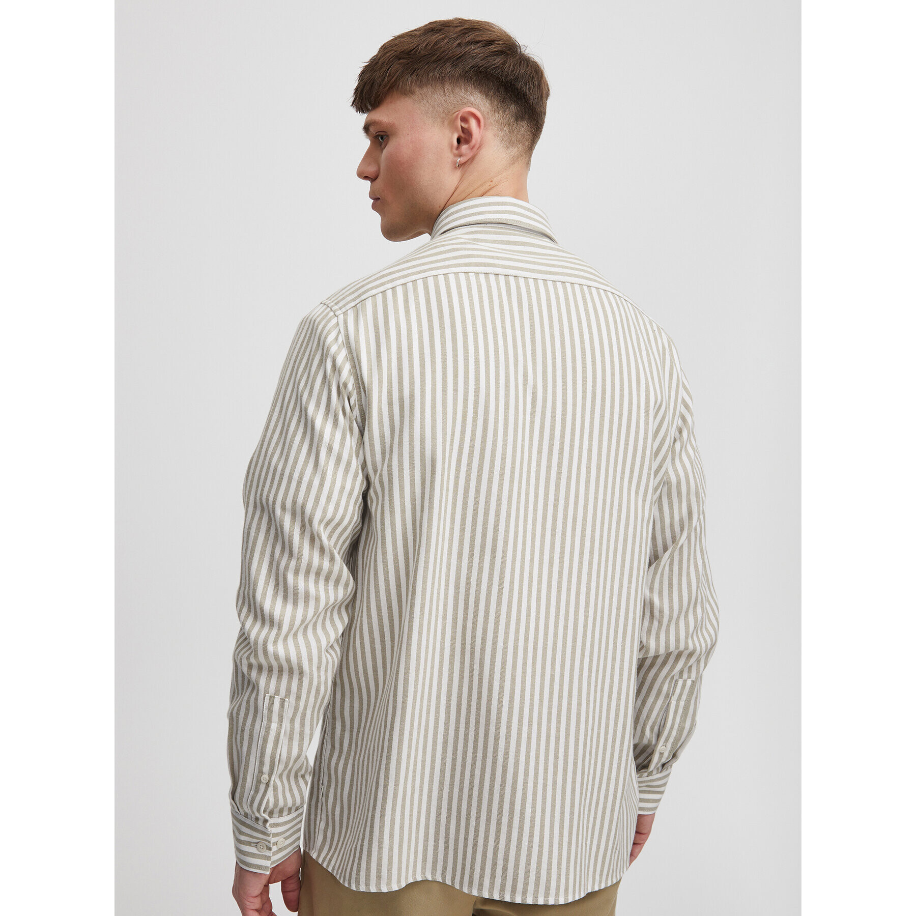 Solid Риза 21107889 Бежов Regular Fit - Pepit.bg