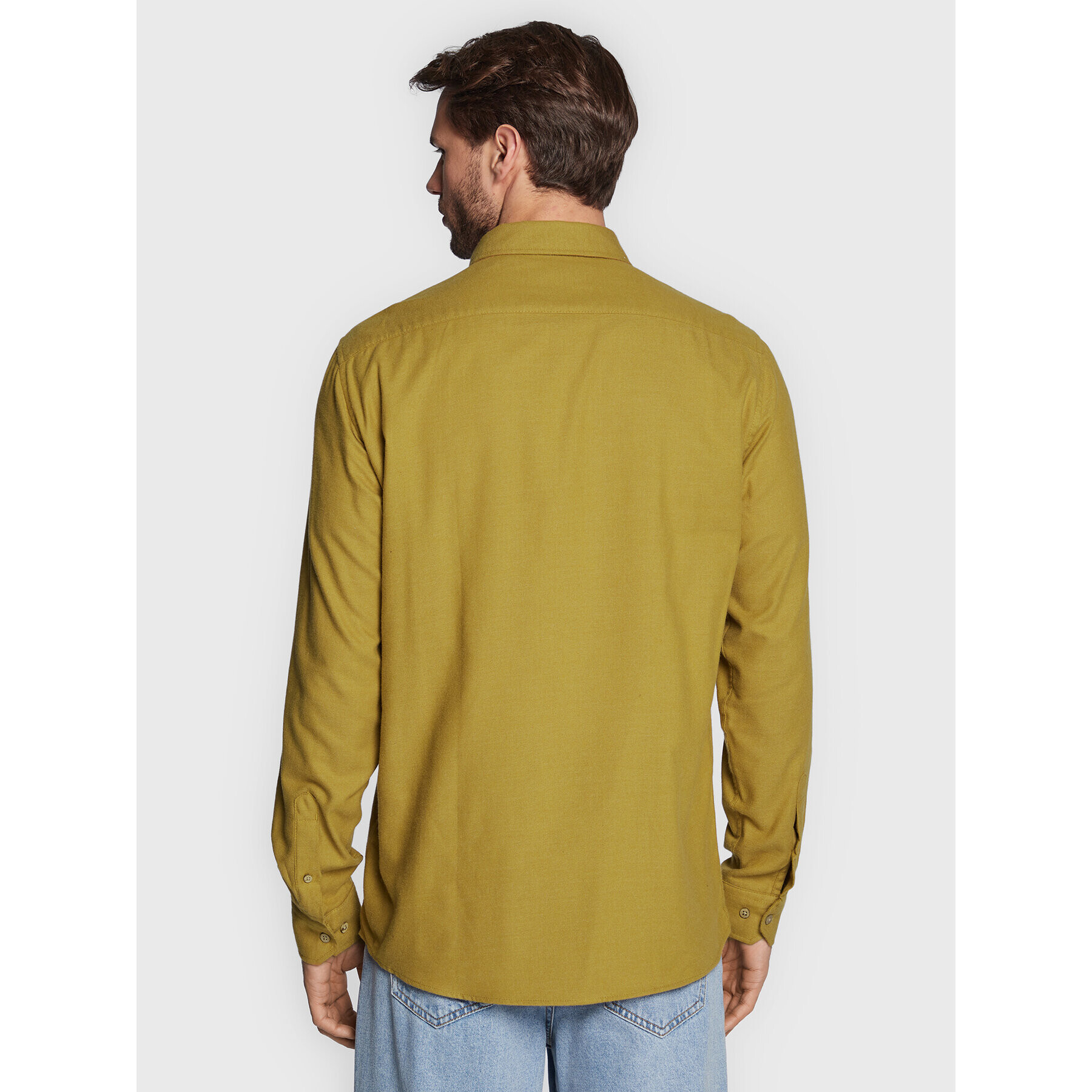 Solid Риза Pete 21107465 Кафяв Regular Fit - Pepit.bg