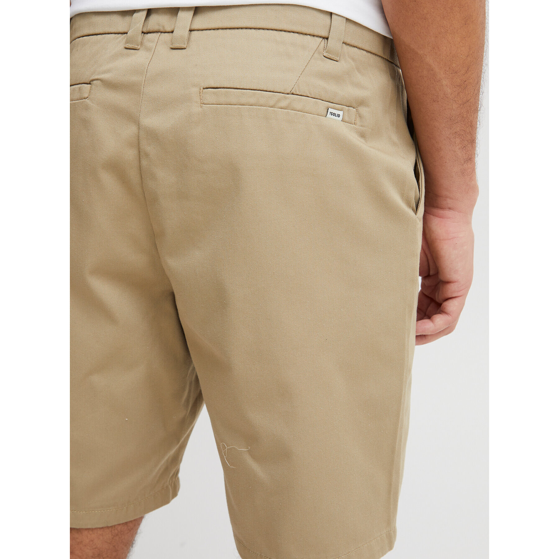 Solid Шорти от плат 21107653 Бежов Straight Fit - Pepit.bg