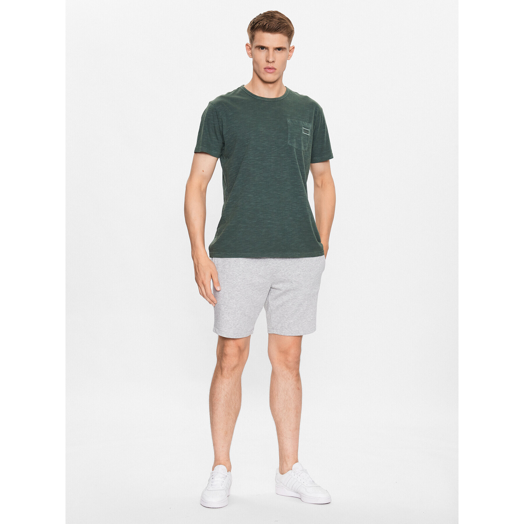 Solid Спортни шорти 21107850 Сив Regular Fit - Pepit.bg