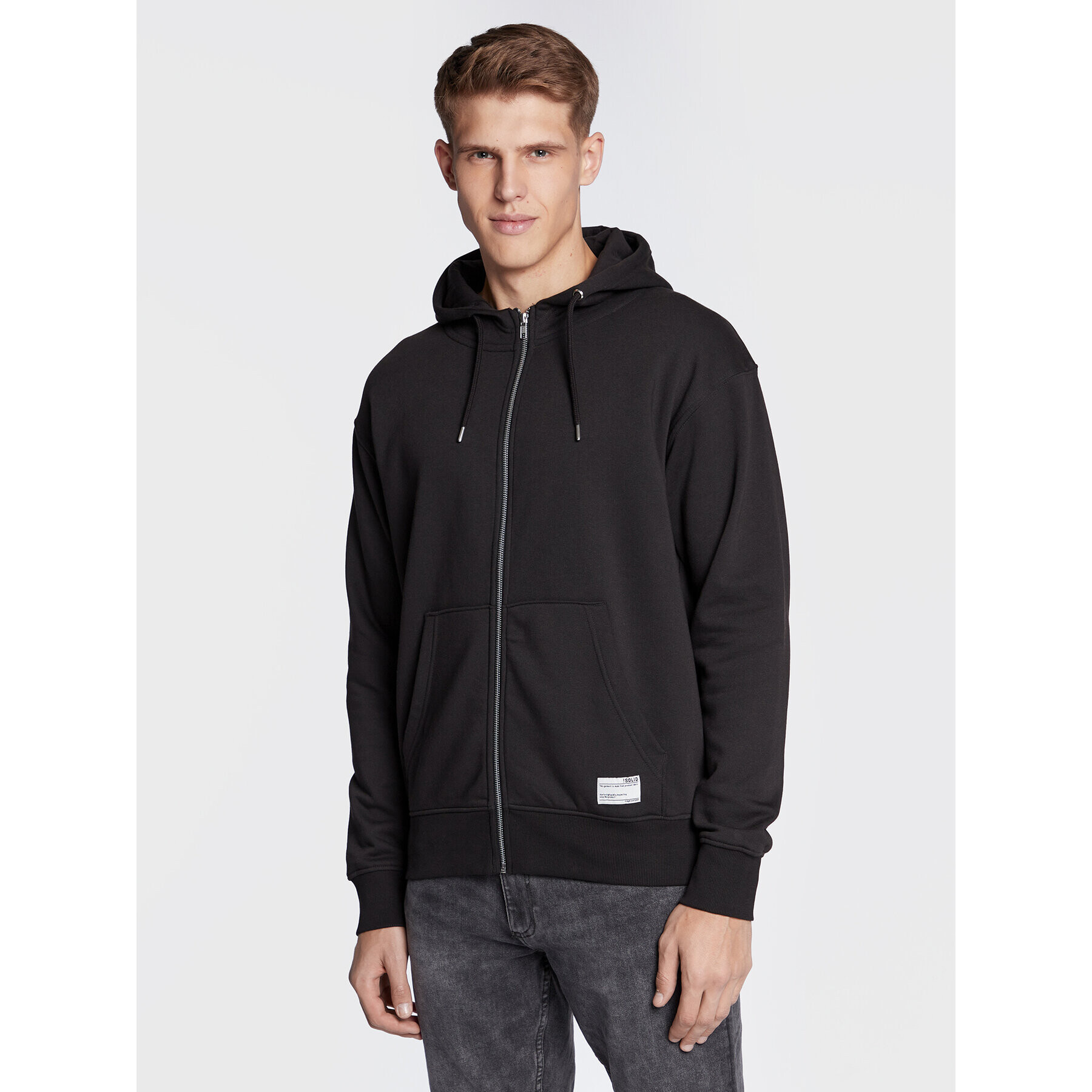 Solid Суитшърт 21107421 Черен Regular Fit - Pepit.bg