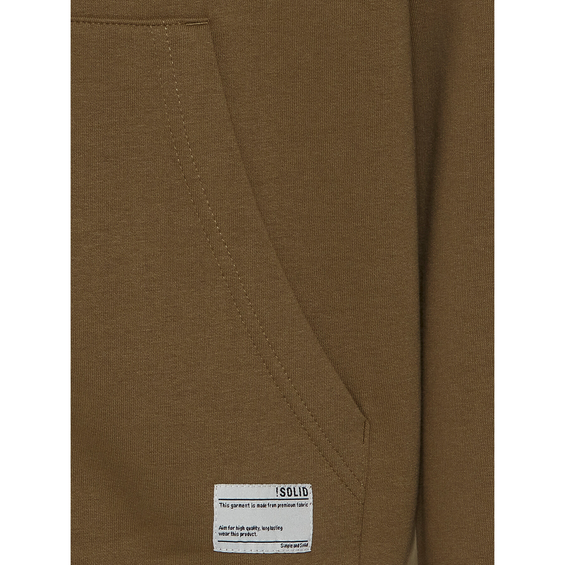 Solid Суитшърт 21107421 Кафяв Regular Fit - Pepit.bg
