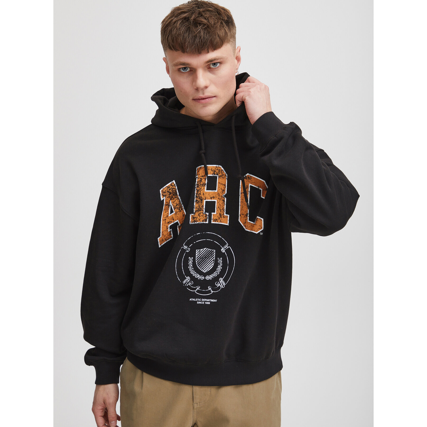 Solid Суитшърт 21107856 Черен Regular Fit - Pepit.bg