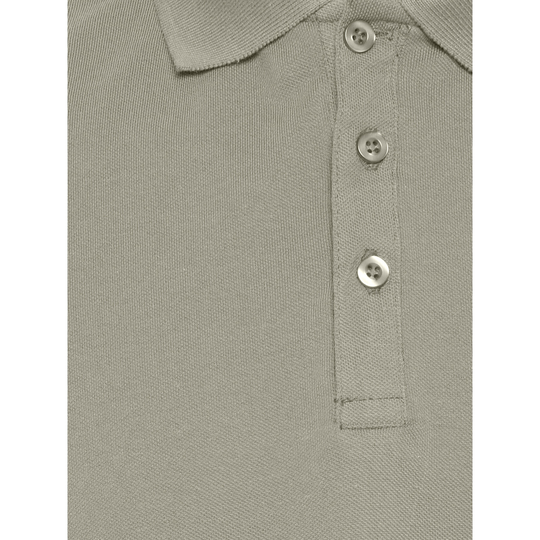 Solid Тениска с яка и копчета 21106488 Каки Regular Fit - Pepit.bg