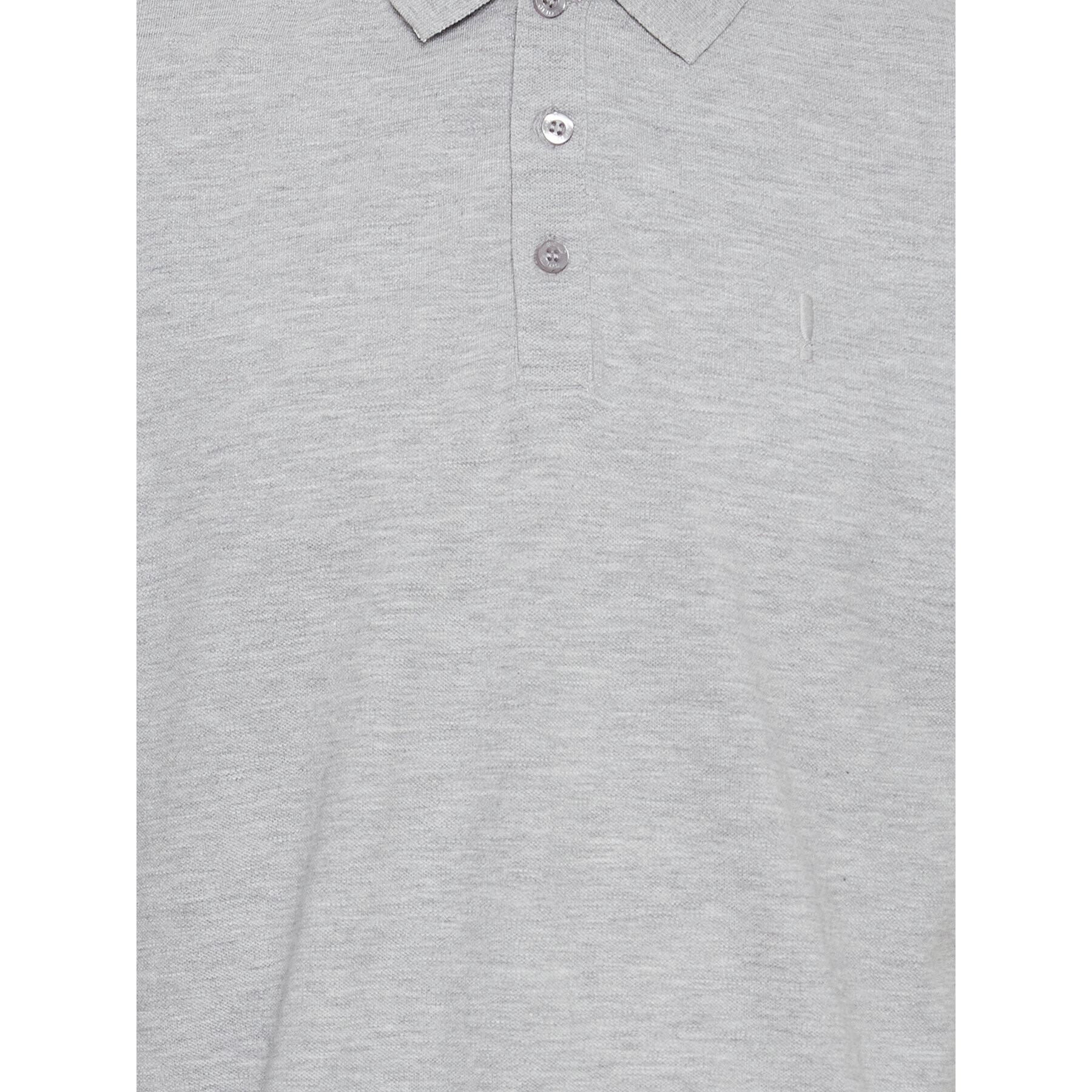 Solid Тениска с яка и копчета 21106488 Сив Regular Fit - Pepit.bg