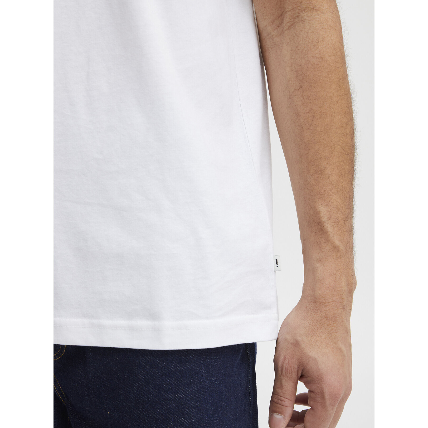 Solid Тишърт 21107758 Бял Regular Fit - Pepit.bg