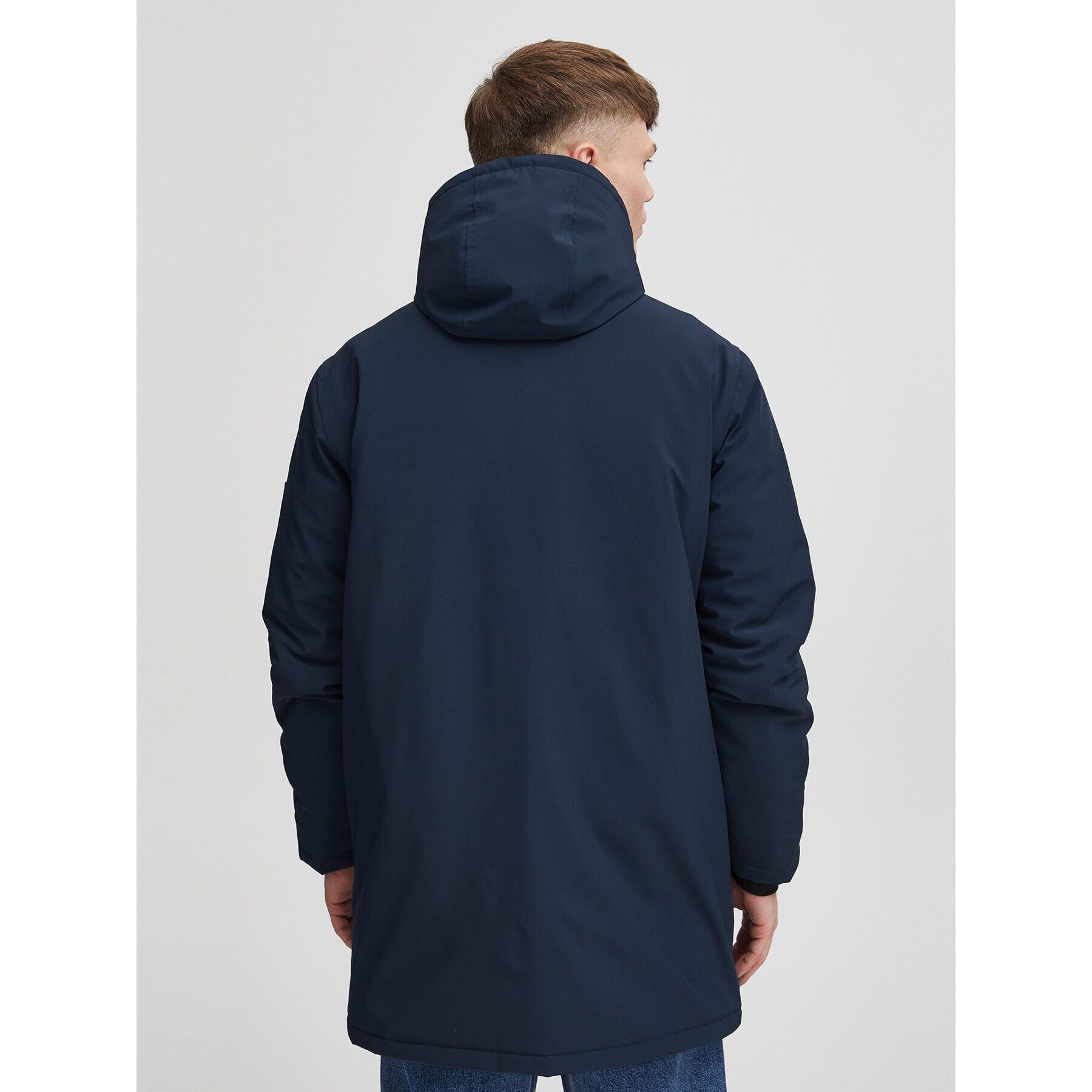 Solid Зимно яке 21107834 Тъмносин Regular Fit - Pepit.bg